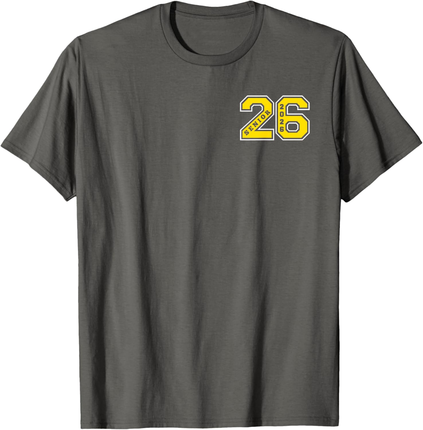 Gold Senior Class 26 T-Shirt Elite Wear for 2026 Graduation Celebration - 15