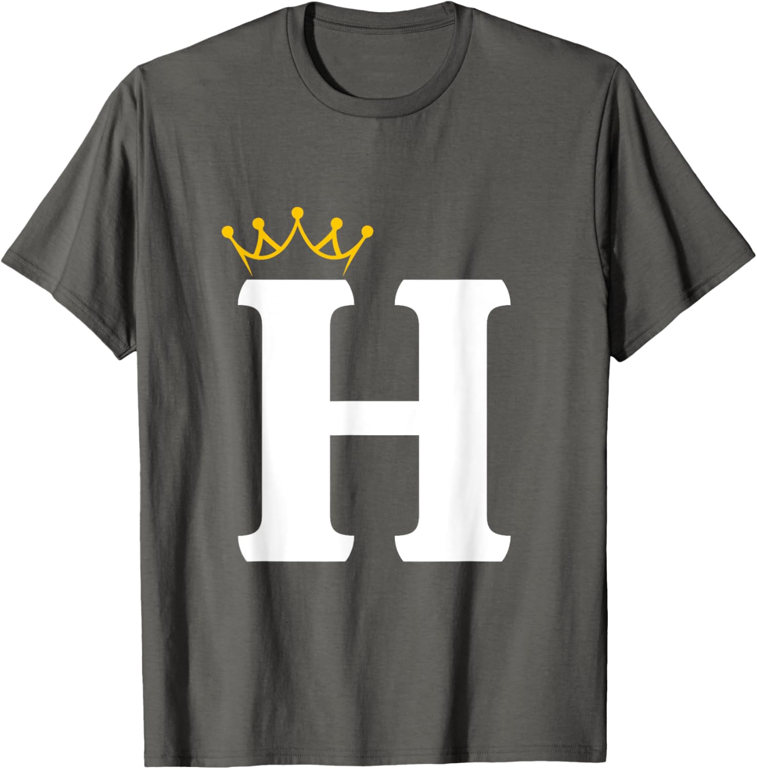 Crowned Letter H Monogram T-Shirt for Stylish Wear and Personal Touch - 11