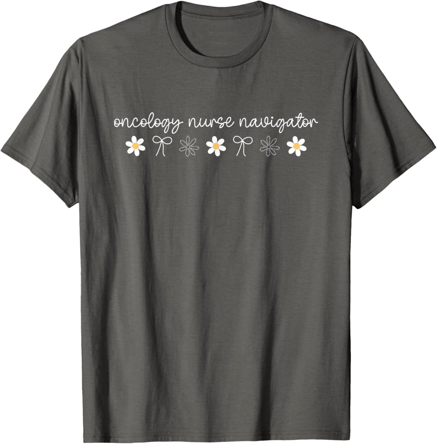 Floral Bow Daisy Oncology Nurse Navigator Shirt for Caring Nurses - 14