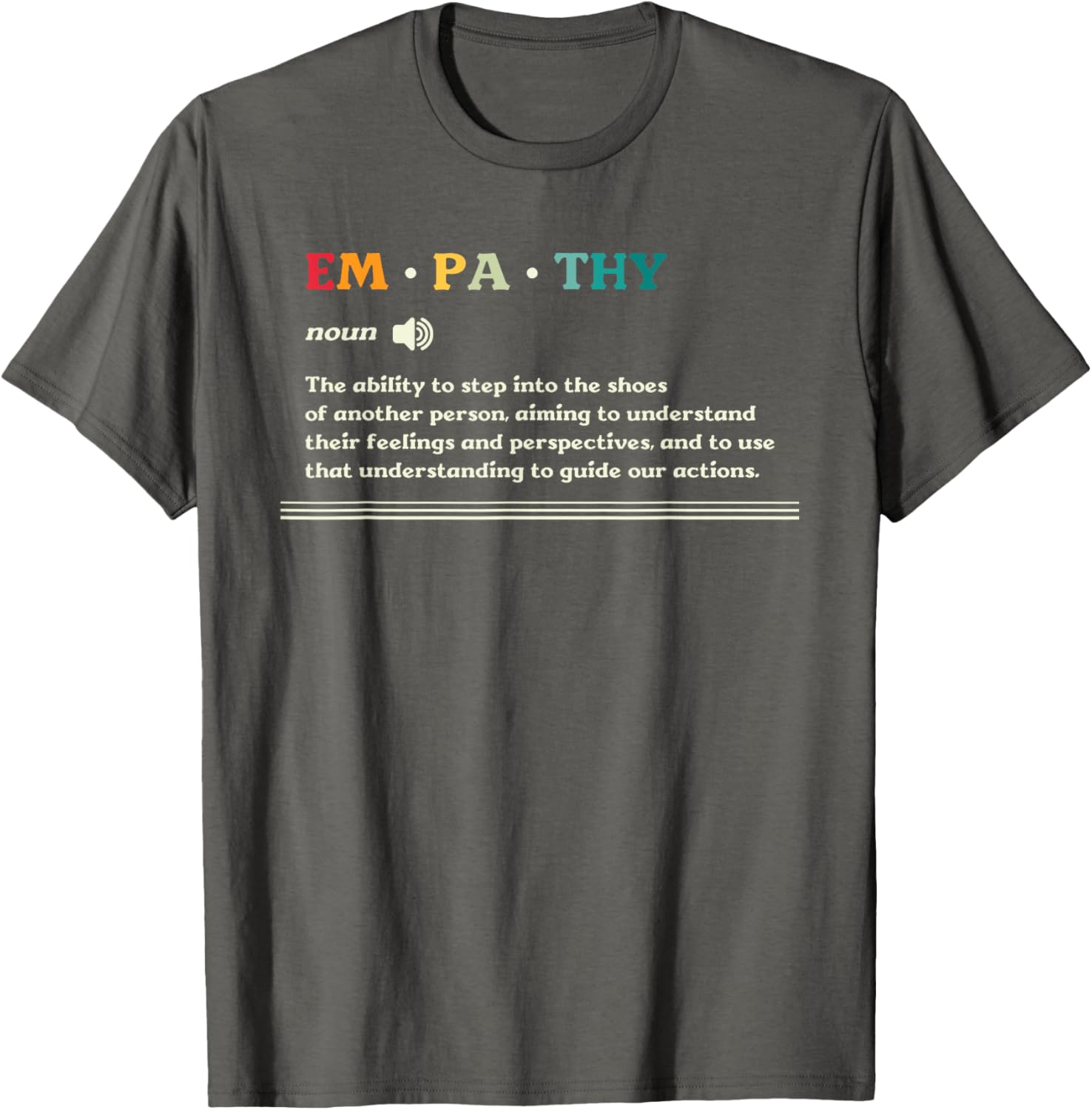 Empathy Noun Ability to Understand Feelings T-Shirt for Compassionate Souls - 3