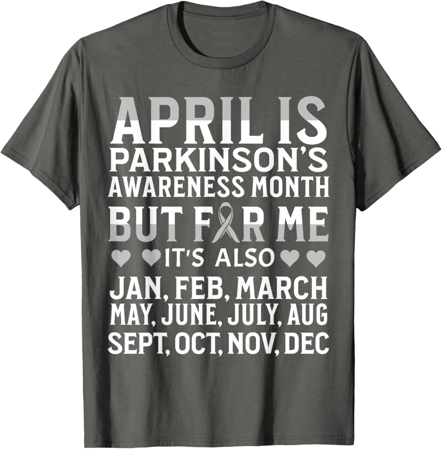 Support Parkinson's Awareness with Our April T-Shirt for Everyone - 24
