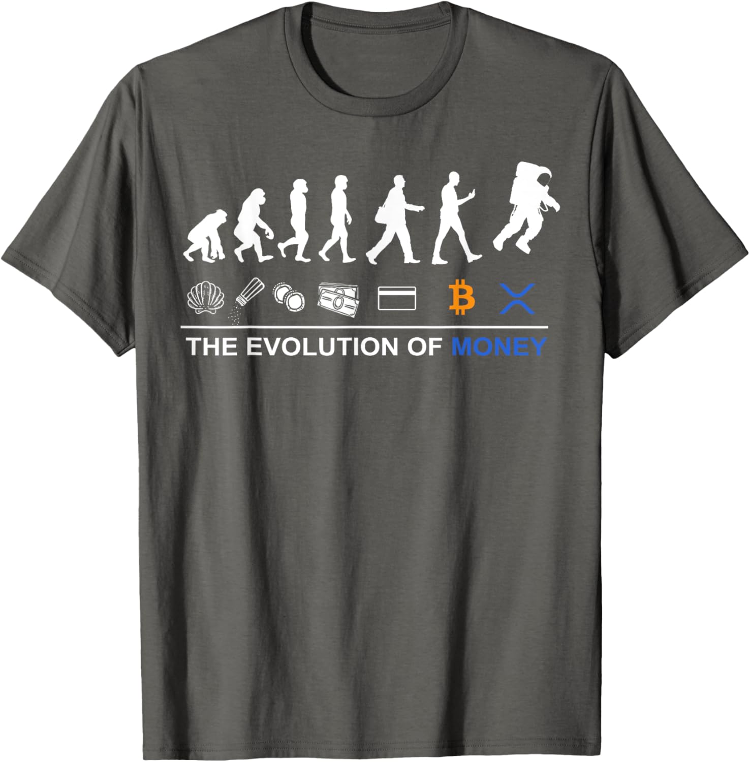 Sophisticated XRP T-Shirt - Celebrate Bitcoin's Evolution to the Moon - 7