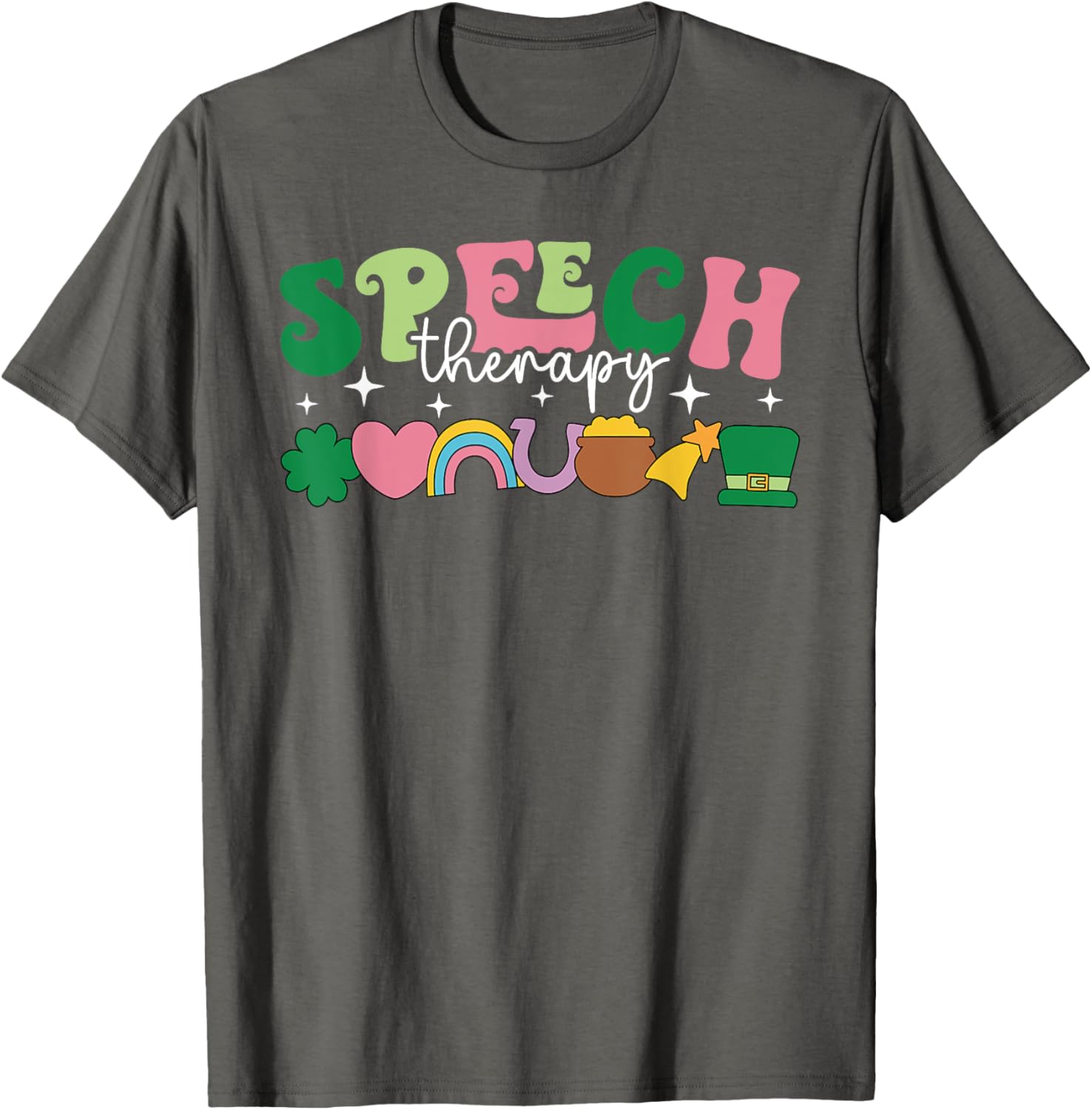Lucky Charm St Patrick's Day Speech Therapy T-Shirt for SLPs - 1