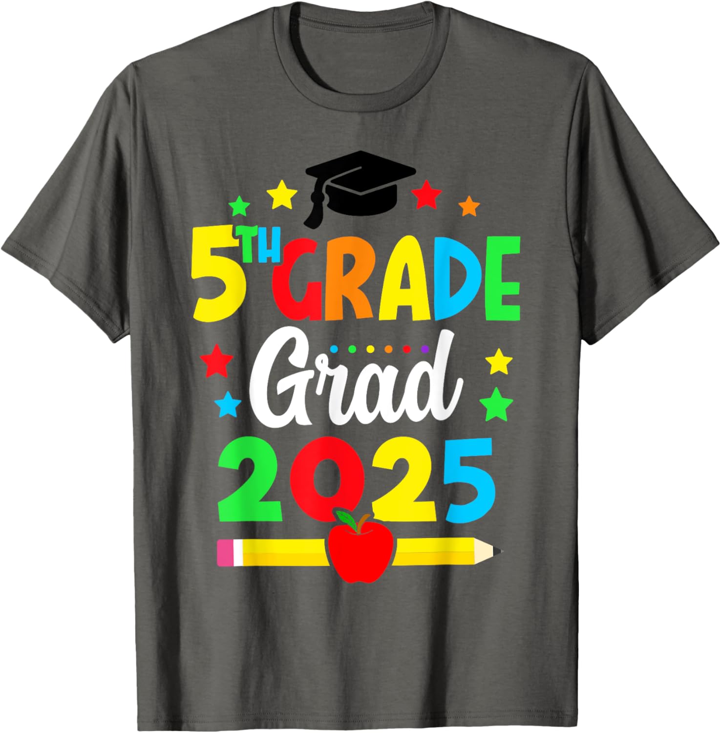 Fifth Grade Graduation 2025 T-Shirt for Young Graduates and Dreamers - 1