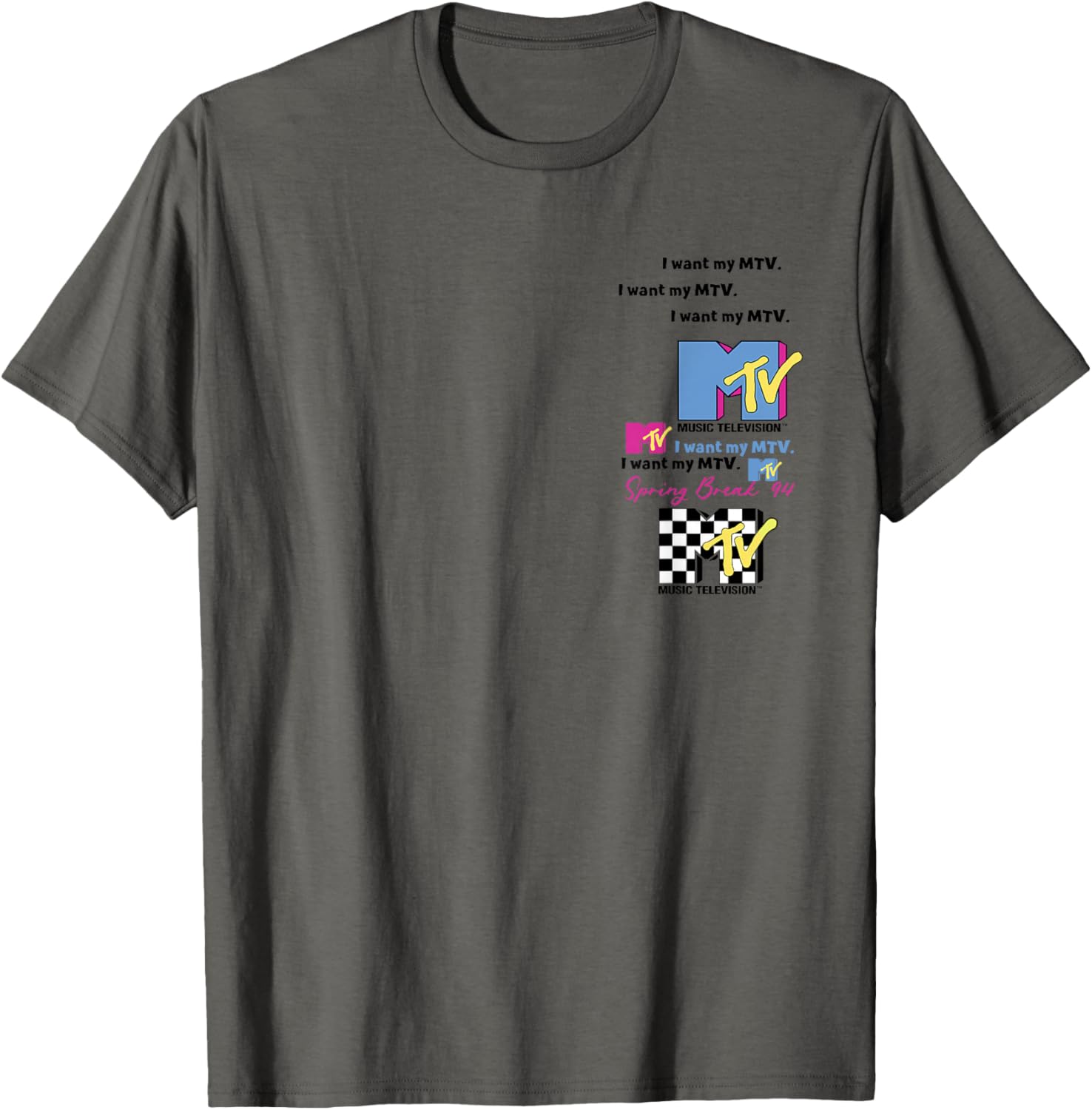 MTV Spring Break 94 Retro Pop Art Tee - Vintage Style Graphic T-Shirt - 2