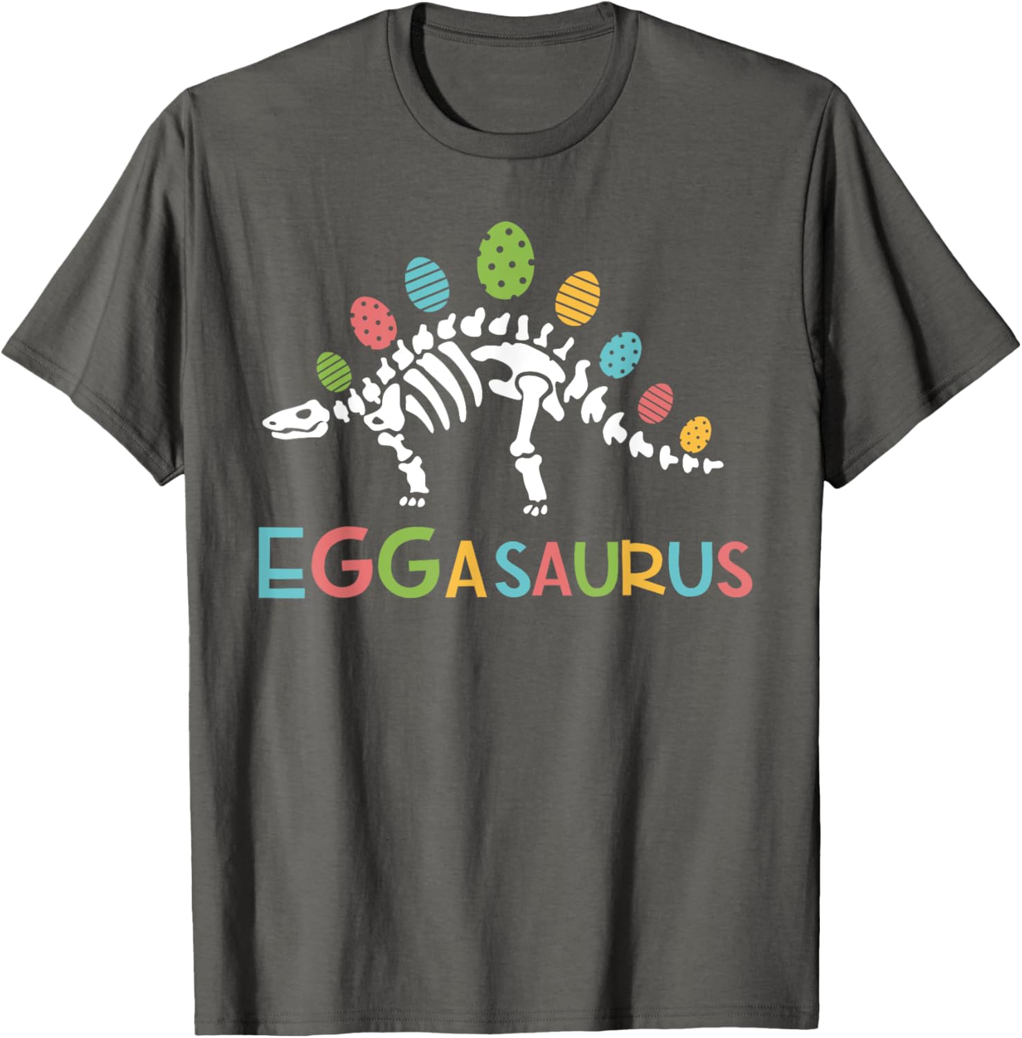 Eggasaurus Easter Stegosaurus Dinosaur Toddler T-Shirt for Boys - 7