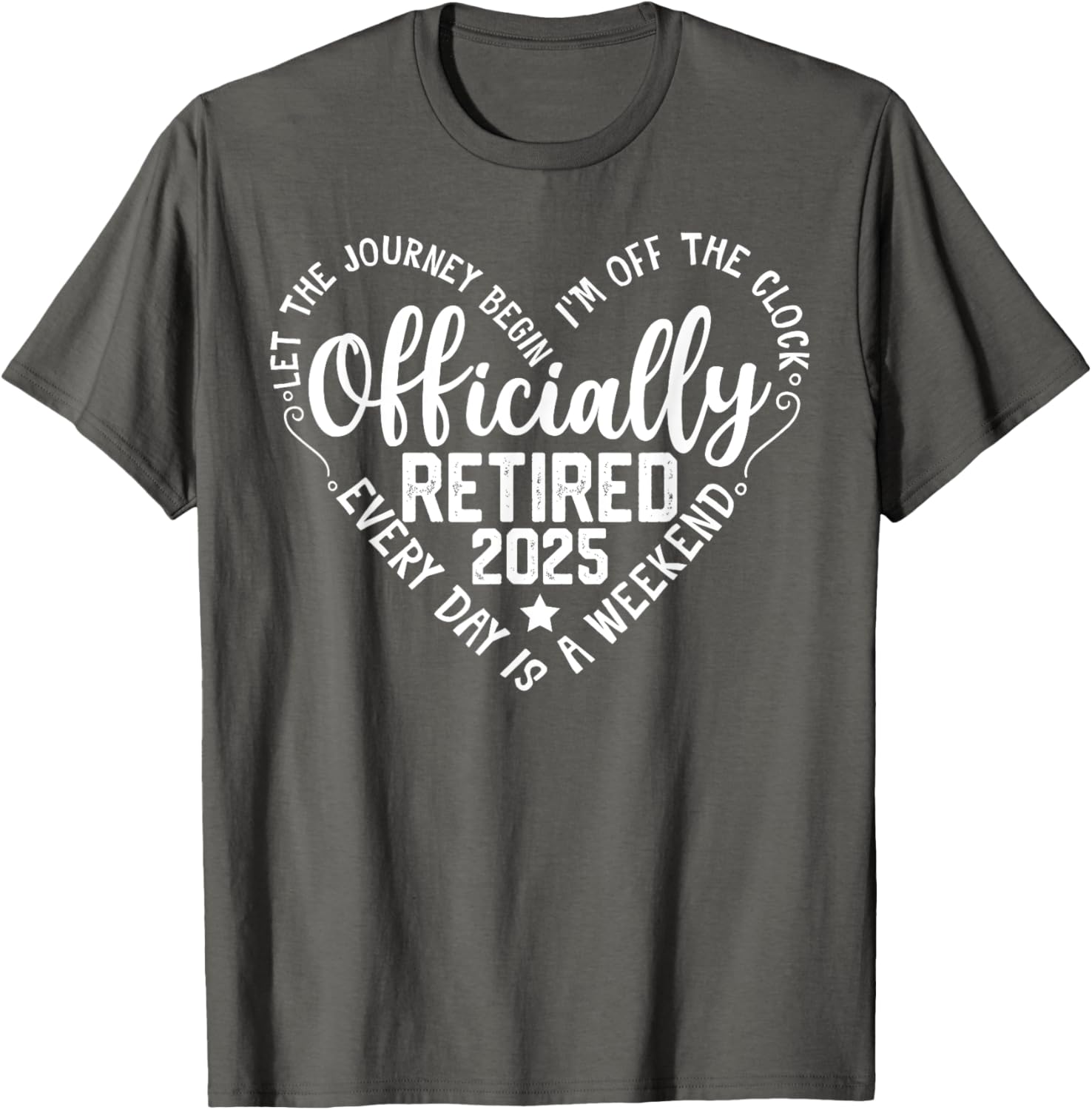 Officially Retired 2025 Heart T-Shirt for Women - Perfect Retirement Gift - 12