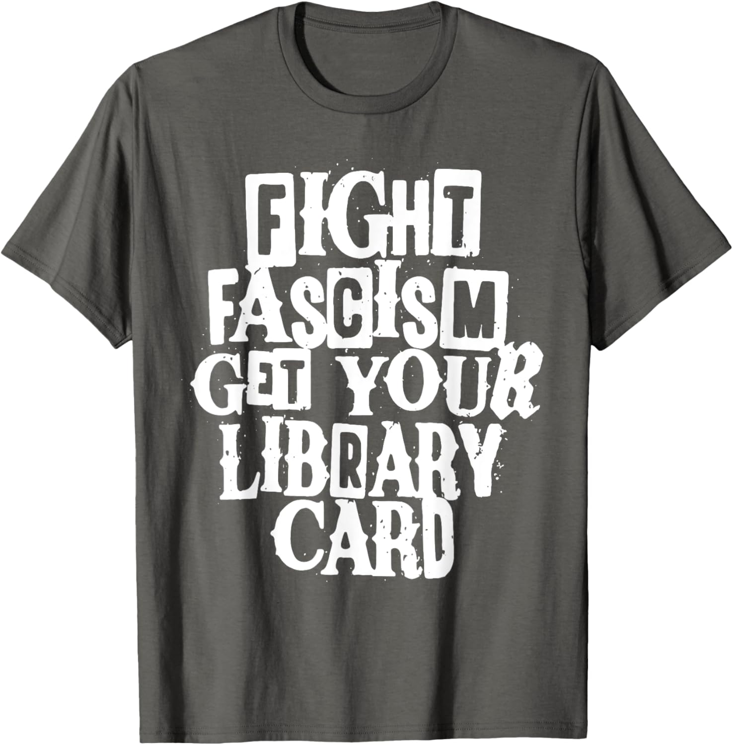 Fight Fascism Get Your Library Card T-Shirt for Book Lovers and Activists - 2