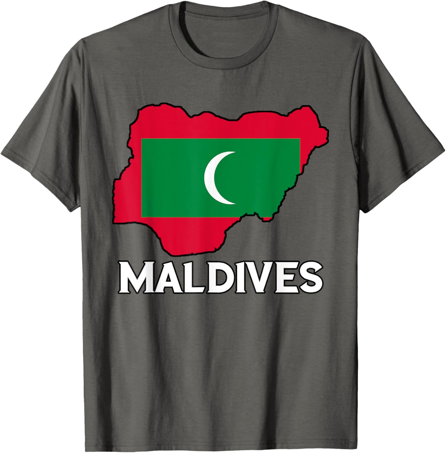 Maldivian Pride Flag Map T-Shirt for Comfort and Style in Clothing - 16