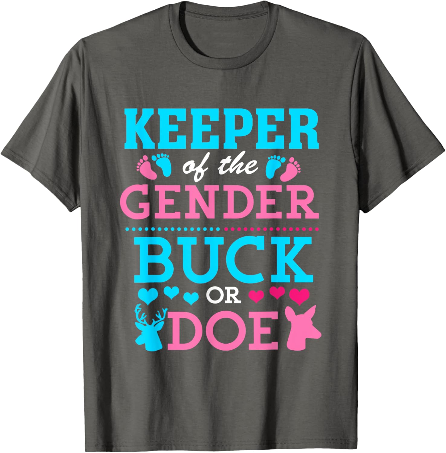 Funny Buck or Doe Gender Reveal T-Shirt for Baby Shower Celebrations - 3
