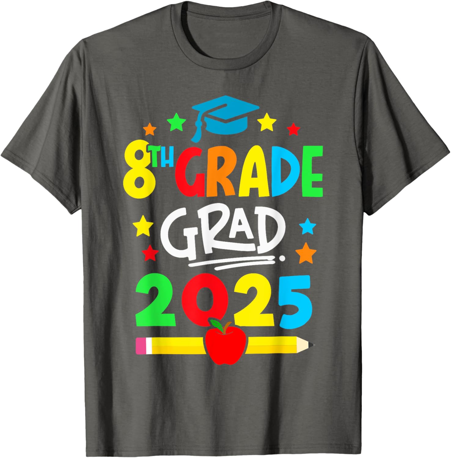 Eighth Grade Grad 2025 T-Shirt for Middle School Graduates - 13