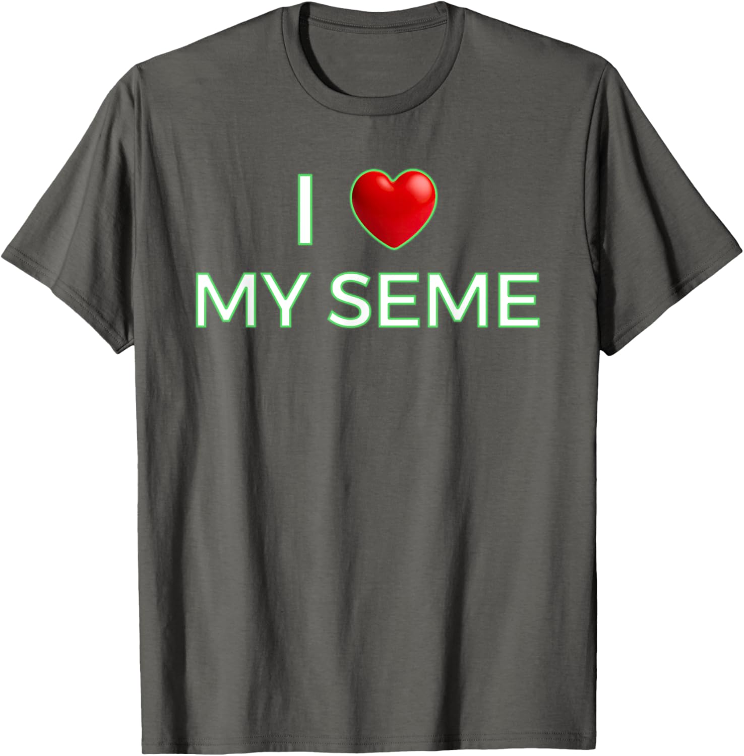 I Love My Seme Funny Red Heart Anime T-Shirt for Anime Fans - 8