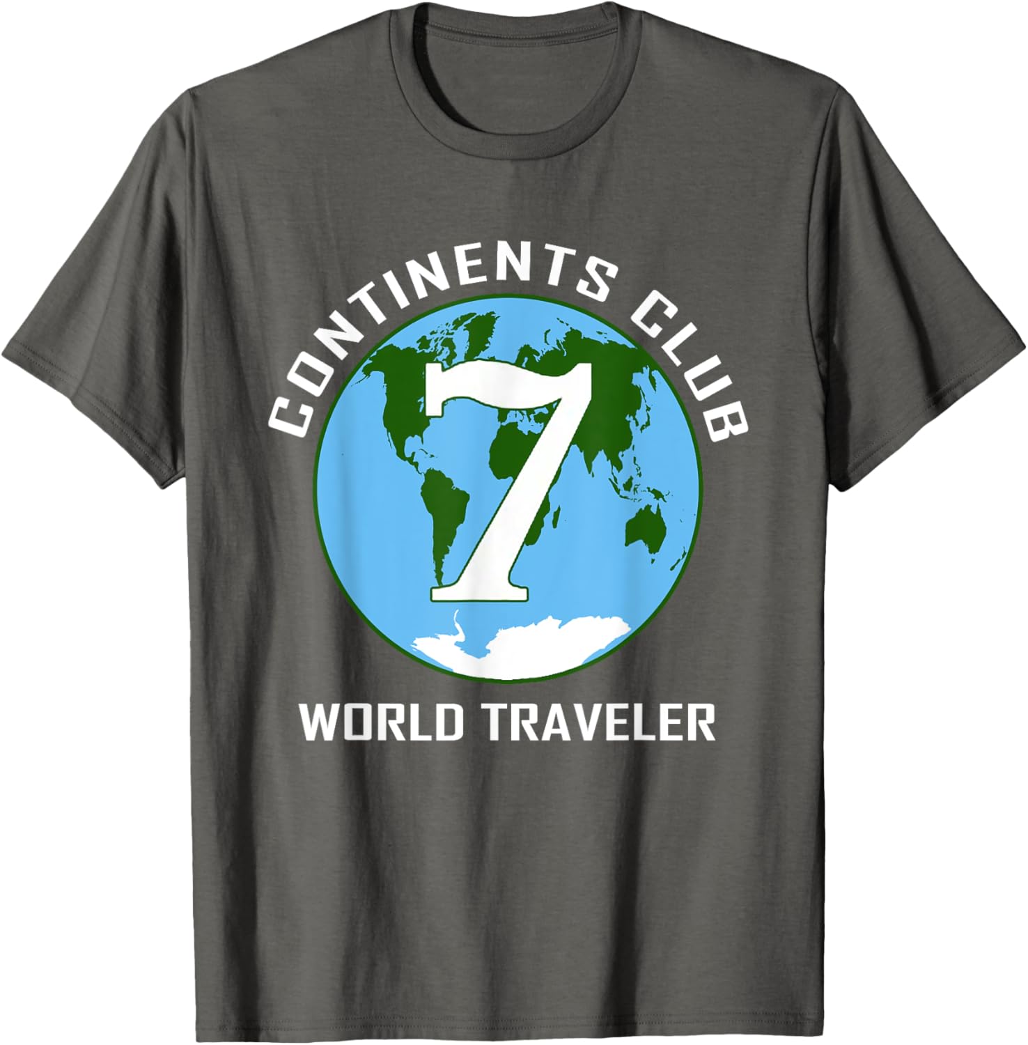 7 Continents World Traveler Club Double-Sided T-Shirt for Adventurers - 26