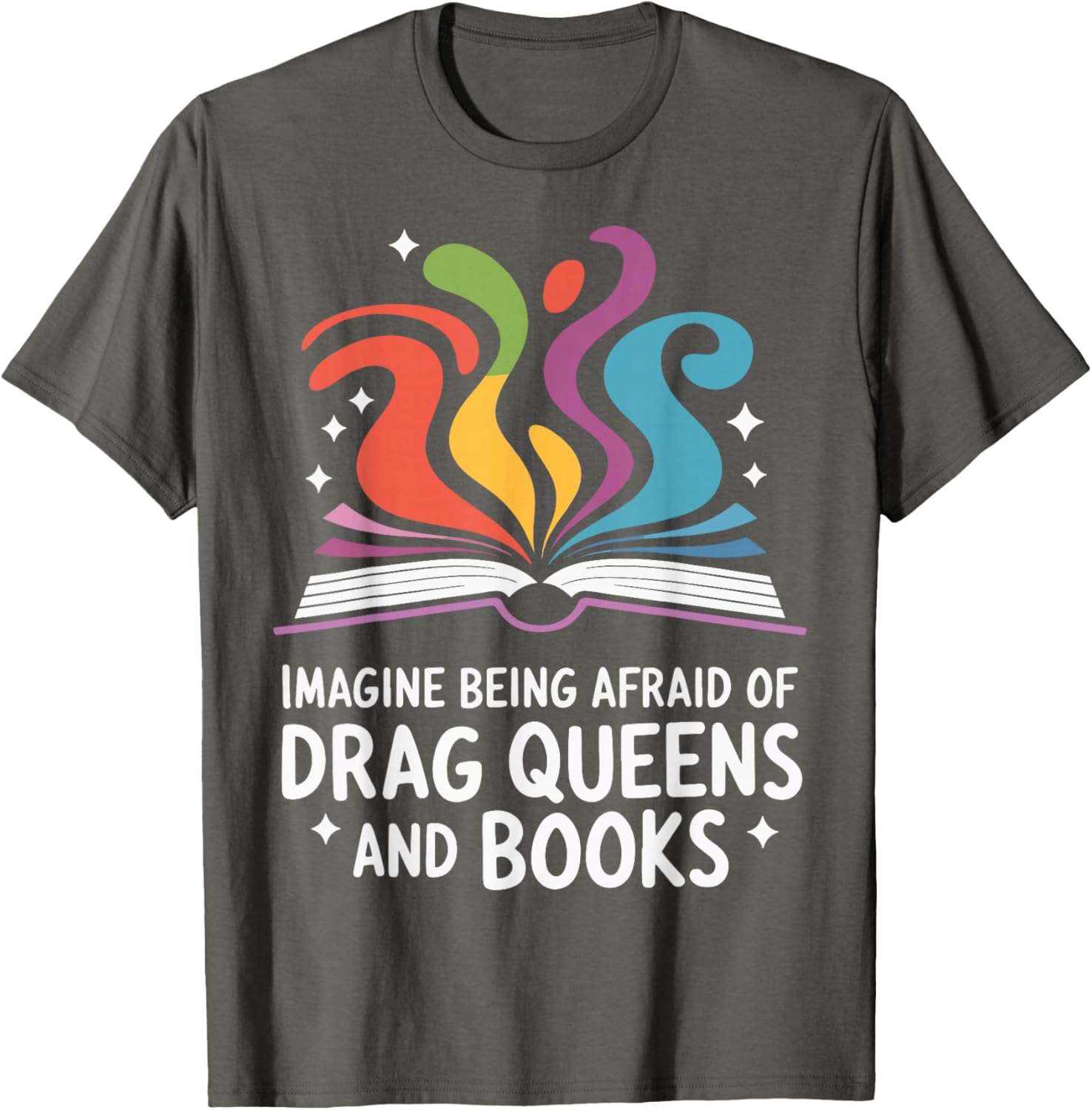 Fearless Drag Queens and Book Lovers Unite T-Shirt for Fun Fashion - 4