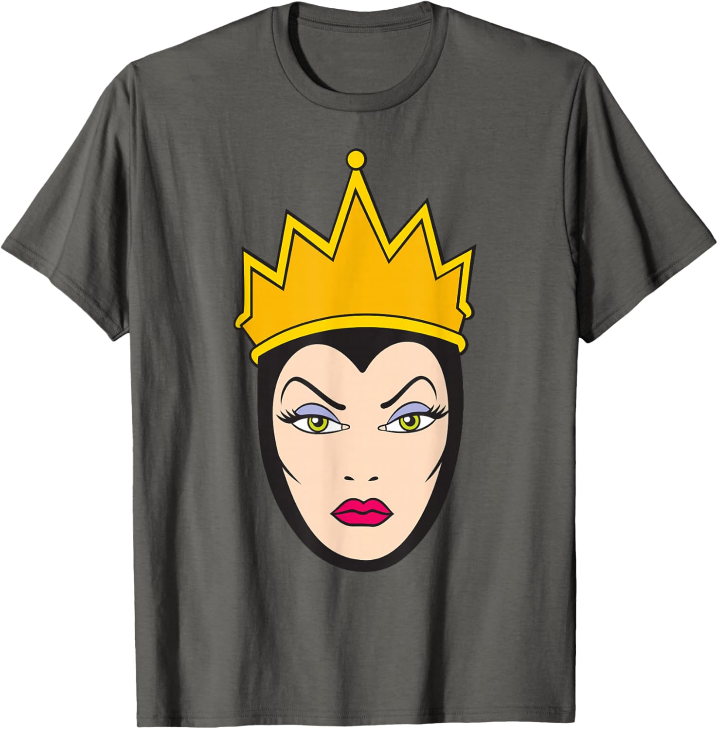 Disney Villains Evil Queen Big Face T-Shirt for Snow White Fans - 15