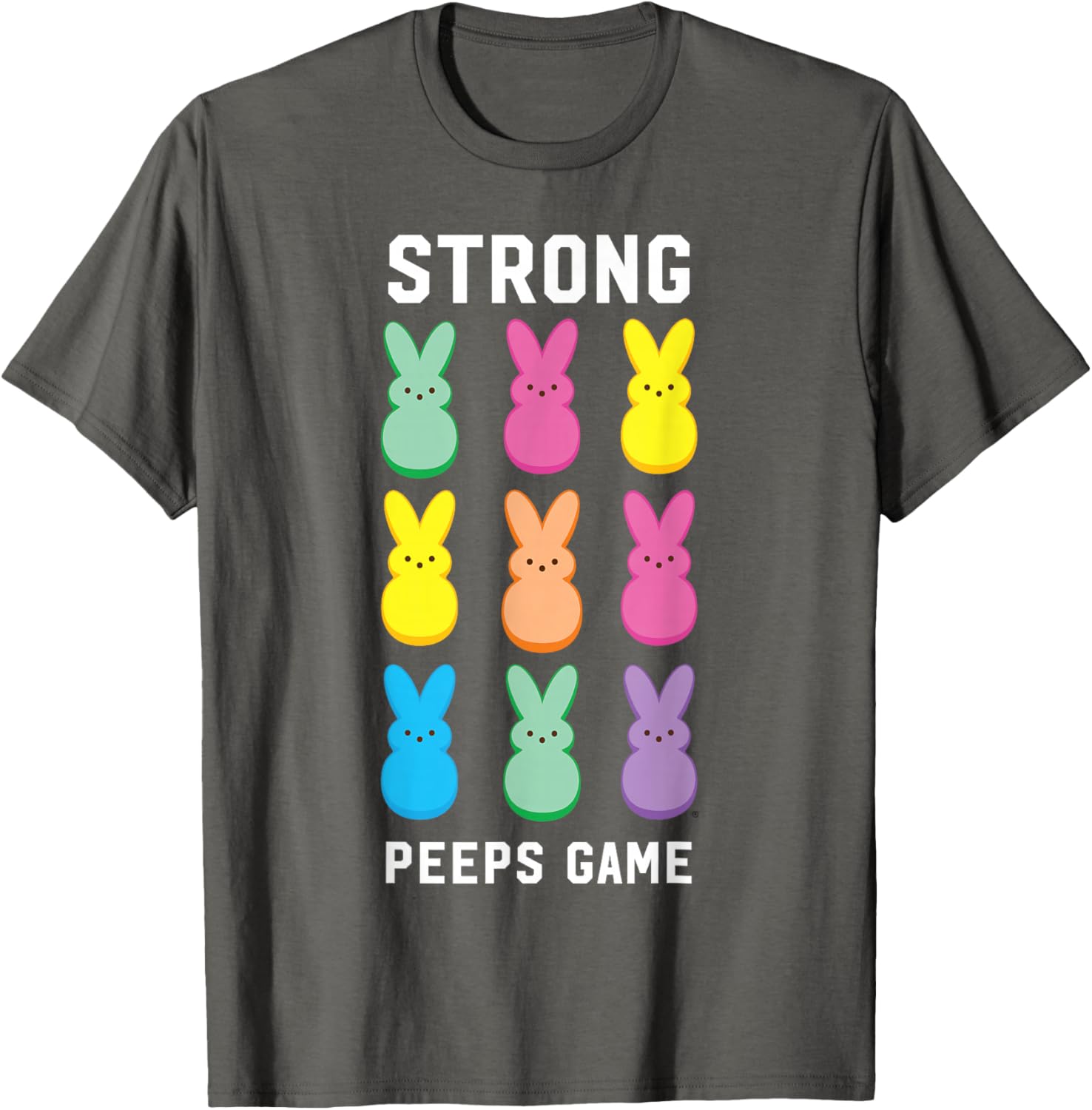 Strong Peeps Game Classic Bunnies T-Shirt for Easter Celebration Fun - 16