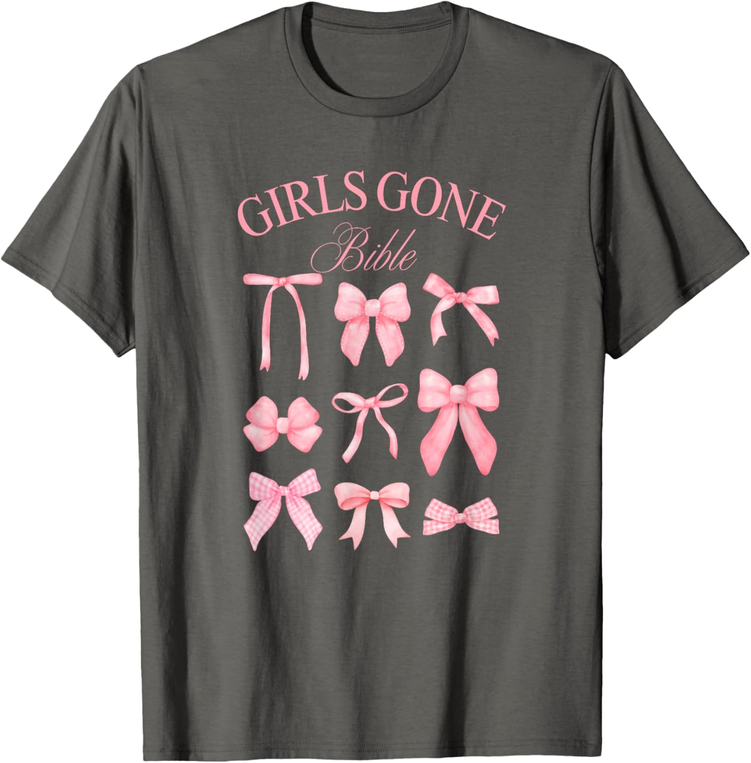 Girls Gone Bible Coquette Bows T-Shirt for Women and Girls Fashion - 5