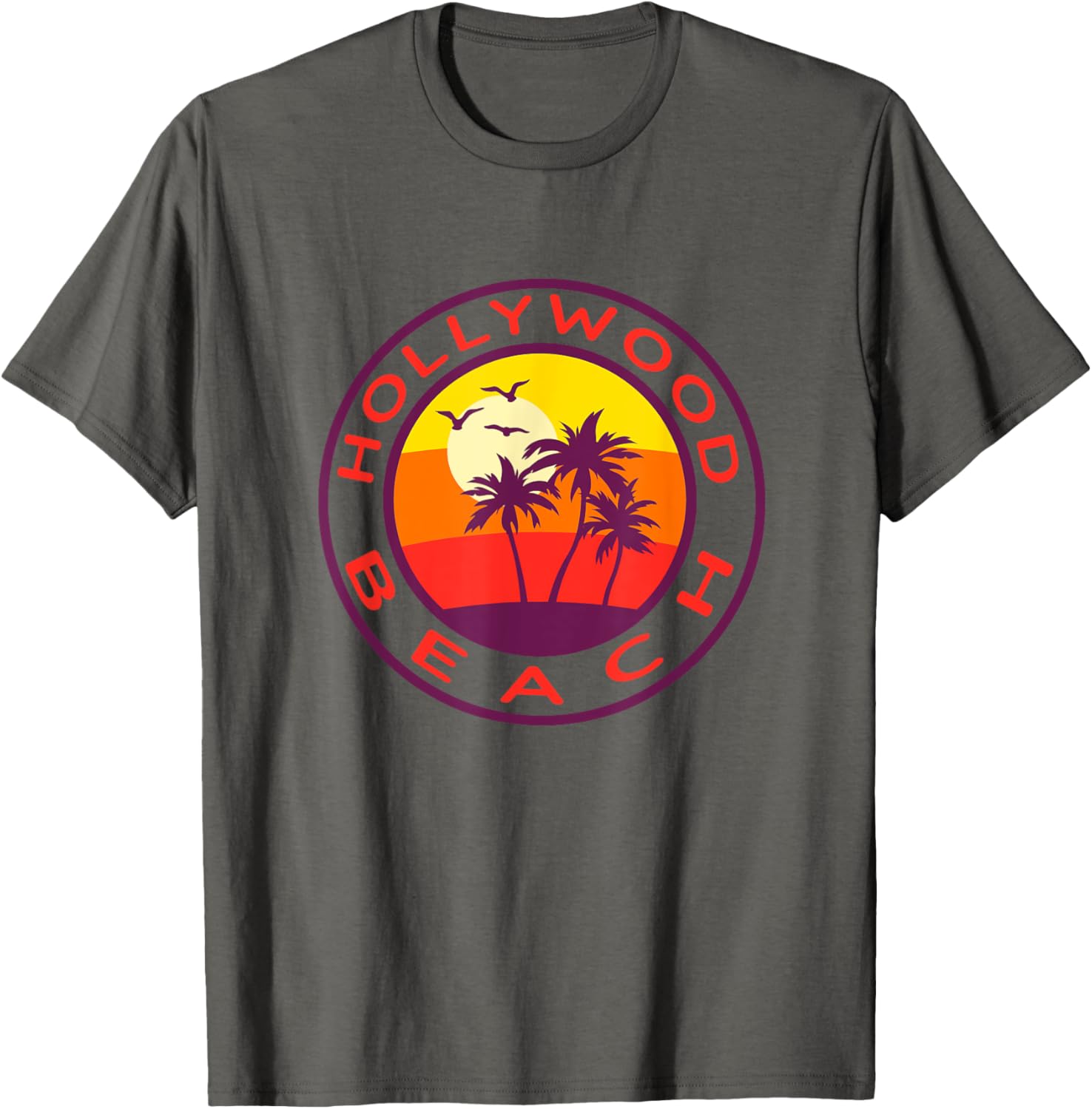 Tropical Sunset T-Shirt - Hollywood Beach Florida Vibes for Your Wardrobe - 2