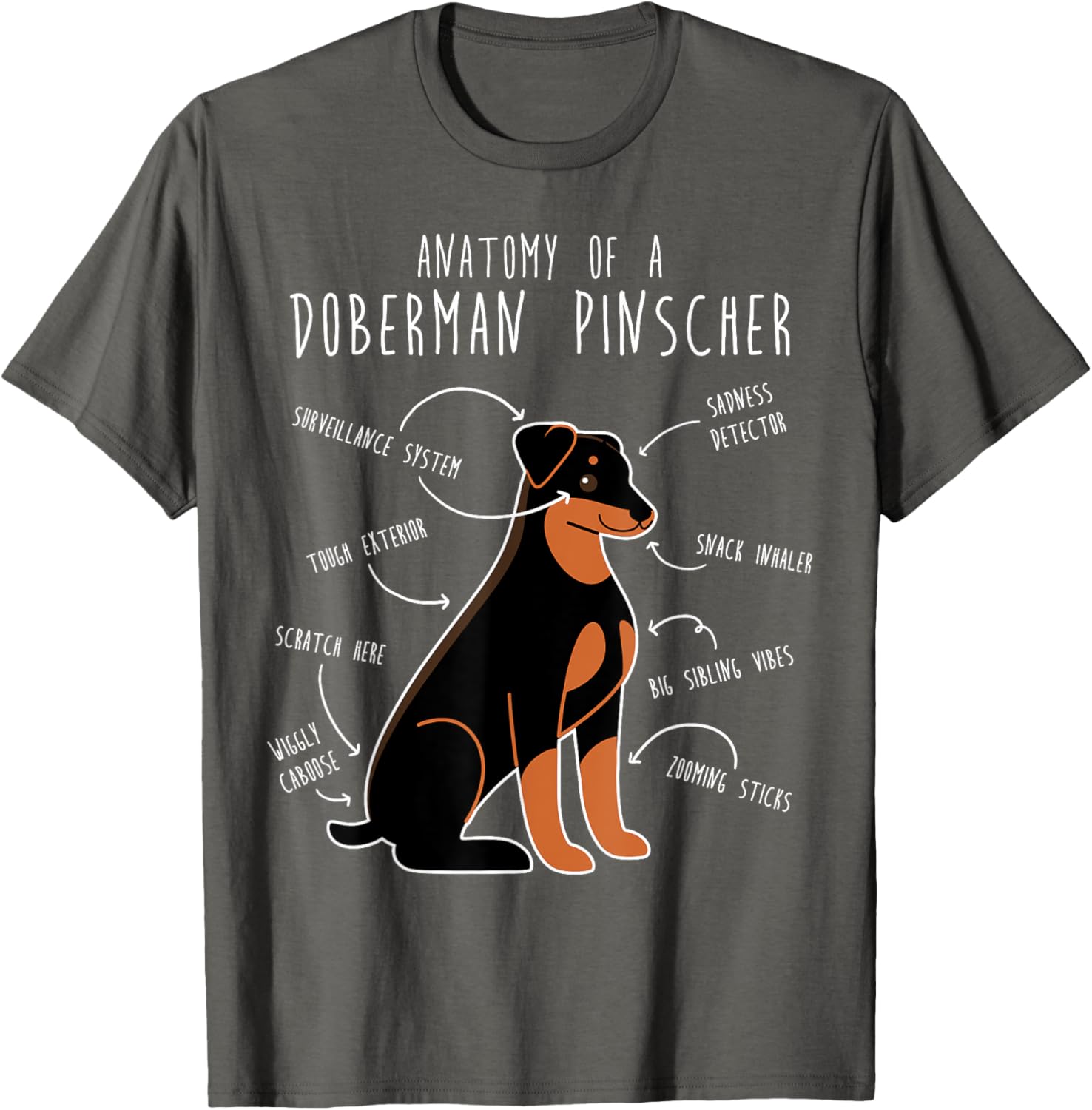Cute Doberman Pinscher Floppy Ears T-Shirt for Proud Pet Moms - 11