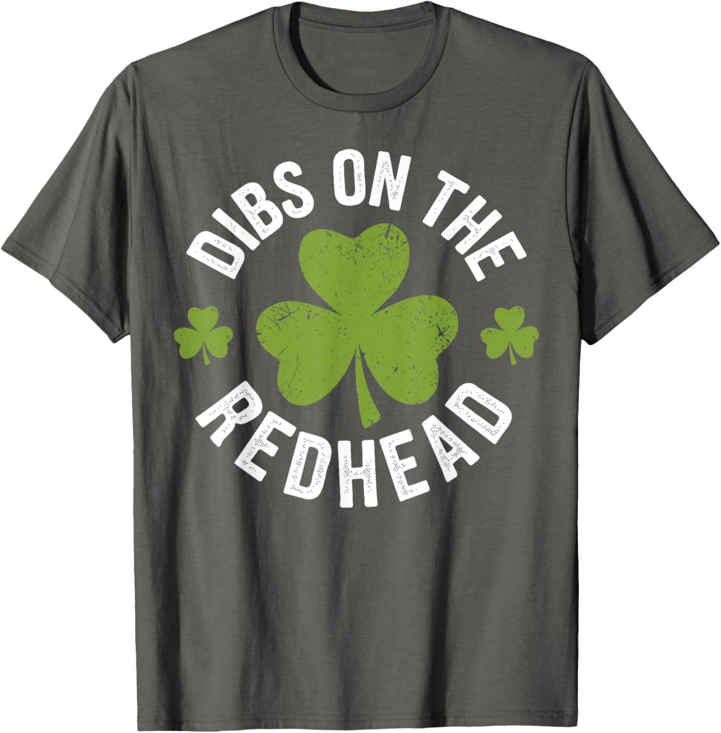 Dibs on the Redhead Funny St Patricks Day Shamrock T-Shirt for Women - 10