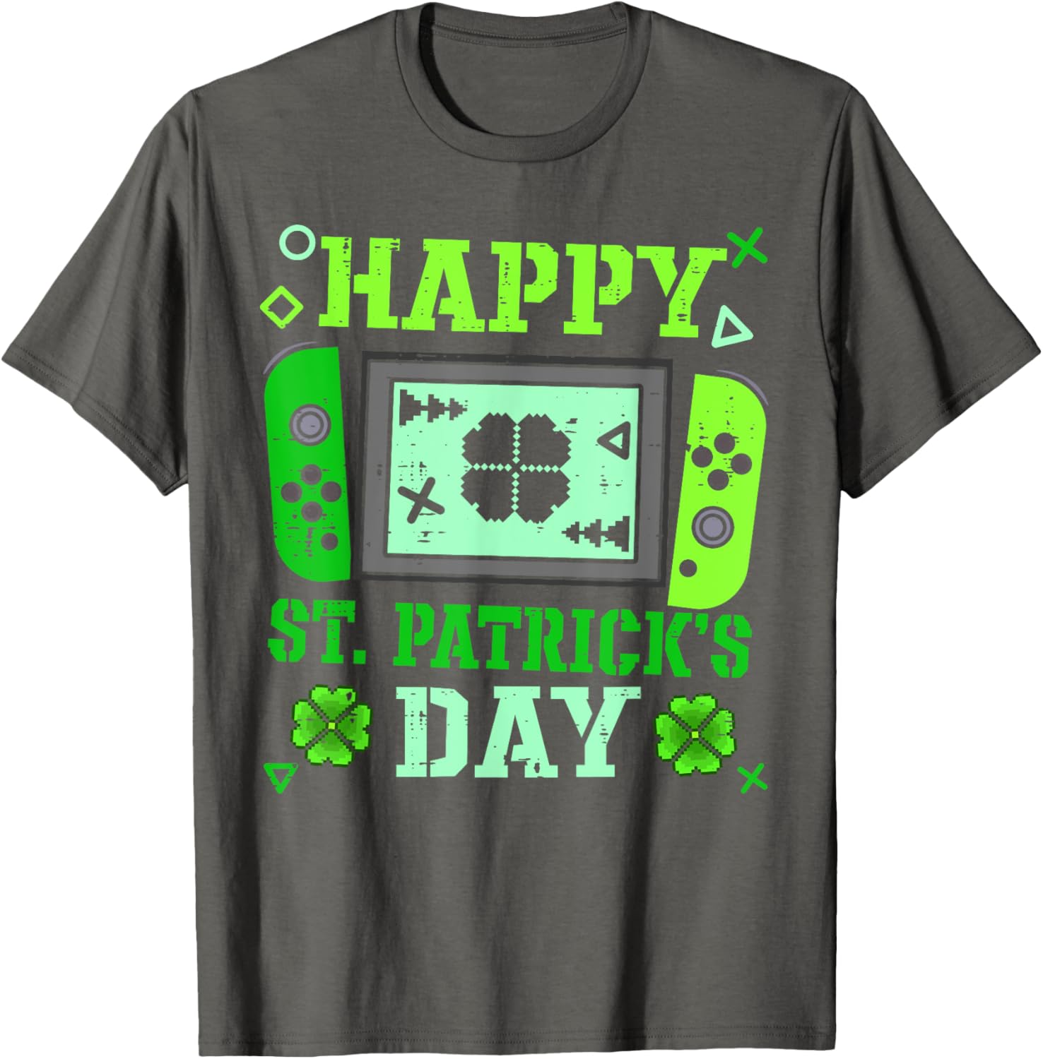 Happy St Patrick's Day Lucky Gamer T-Shirt for Boys and Men - 14