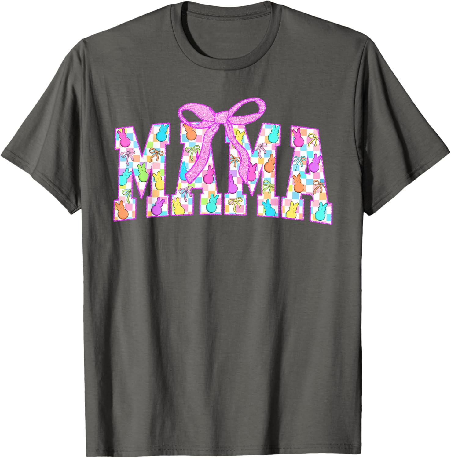 Mama Coquette Happy Easter Bunny T-Shirt for Spring Egg Hunts - 16