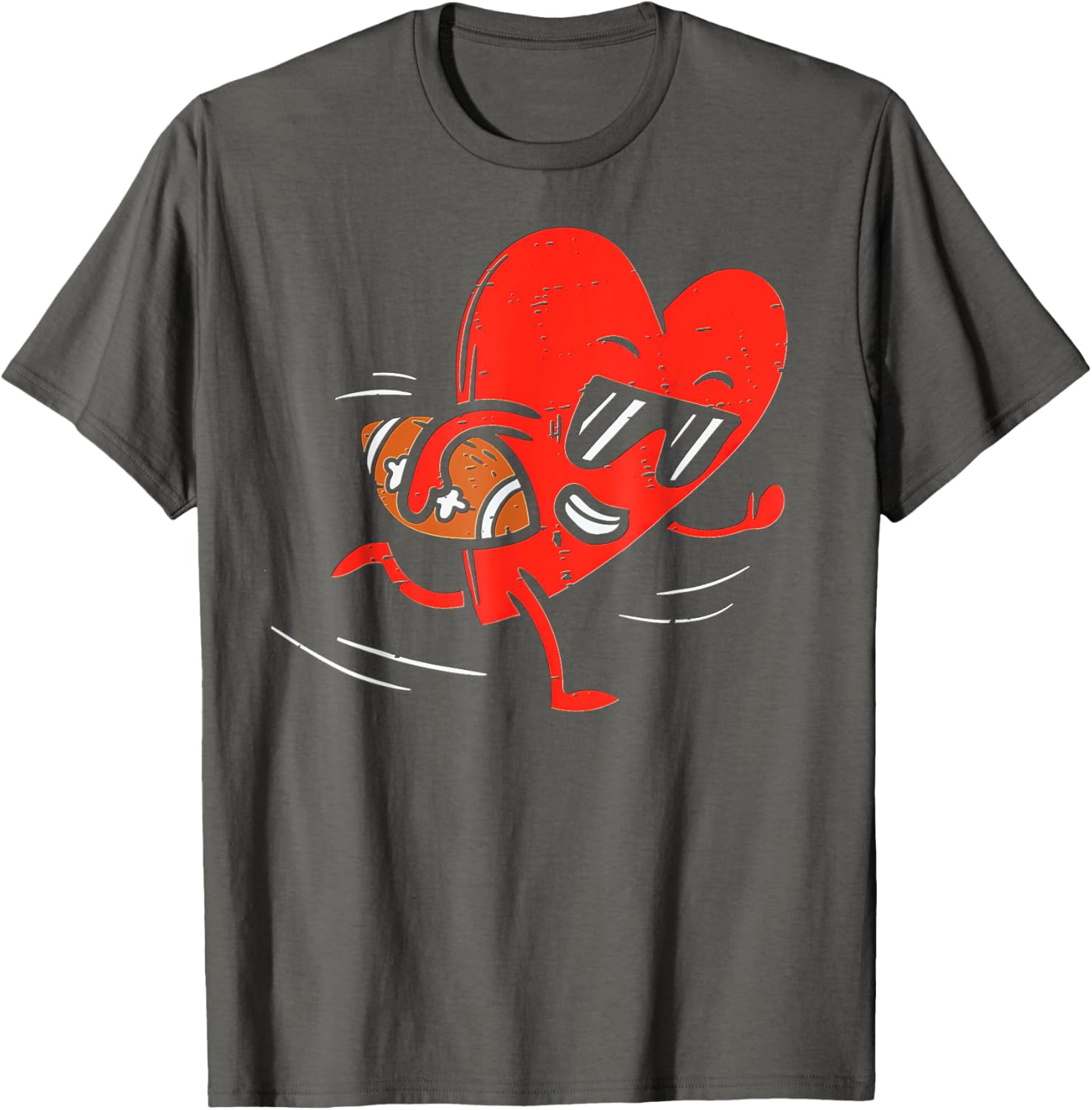 Heart Football Valentines Day T-Shirt for Boys - Perfect Sports Gift - 8