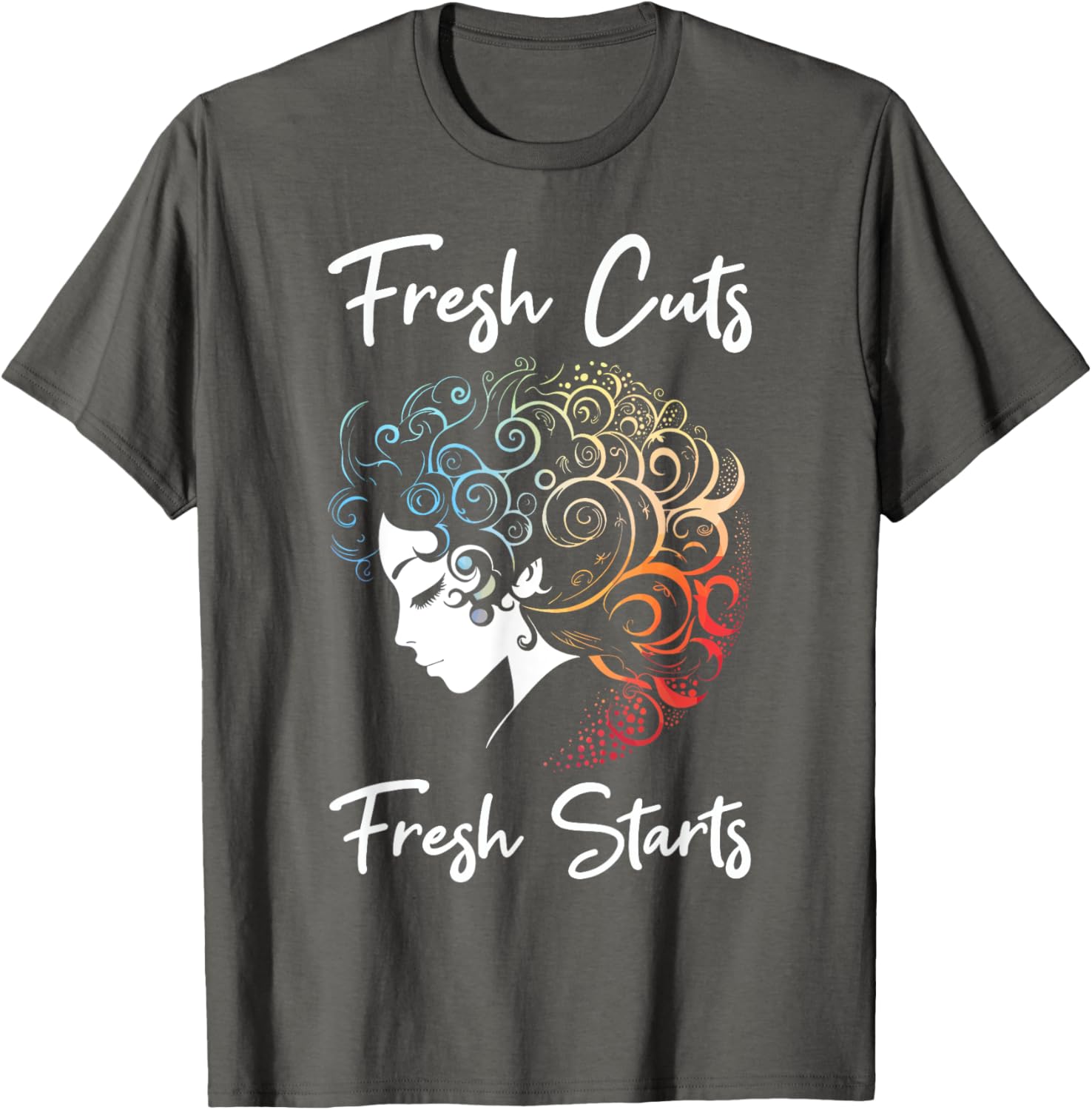 Stylish Hair Stylist Fresh Cuts T-Shirt for Barbers and Salon Professionals - 5