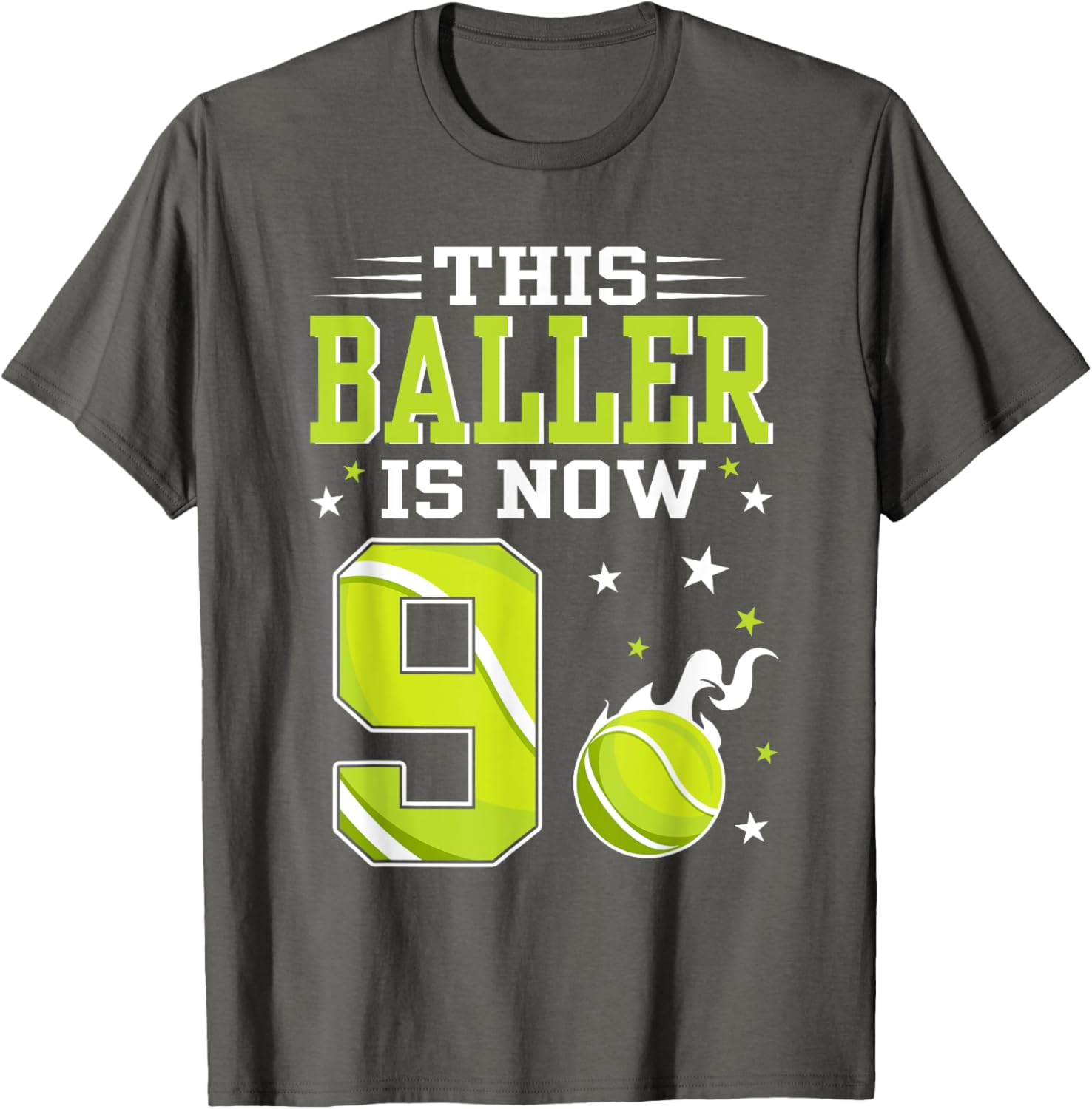 9 Year Old Birthday Tennis Themed T-Shirt for Kids – Perfect Gift! - 13