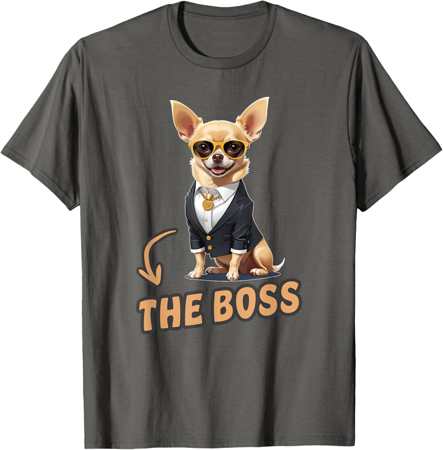 Funny Chihuahua The Boss T-Shirt for Dog Lovers and Owners - 2