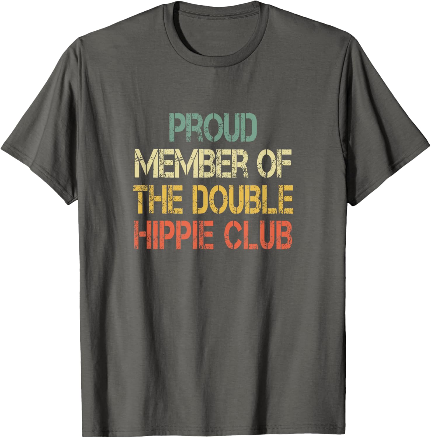 Funny Double Hippie Club T-Shirt for Hip Replacement Surgery Fans - 8