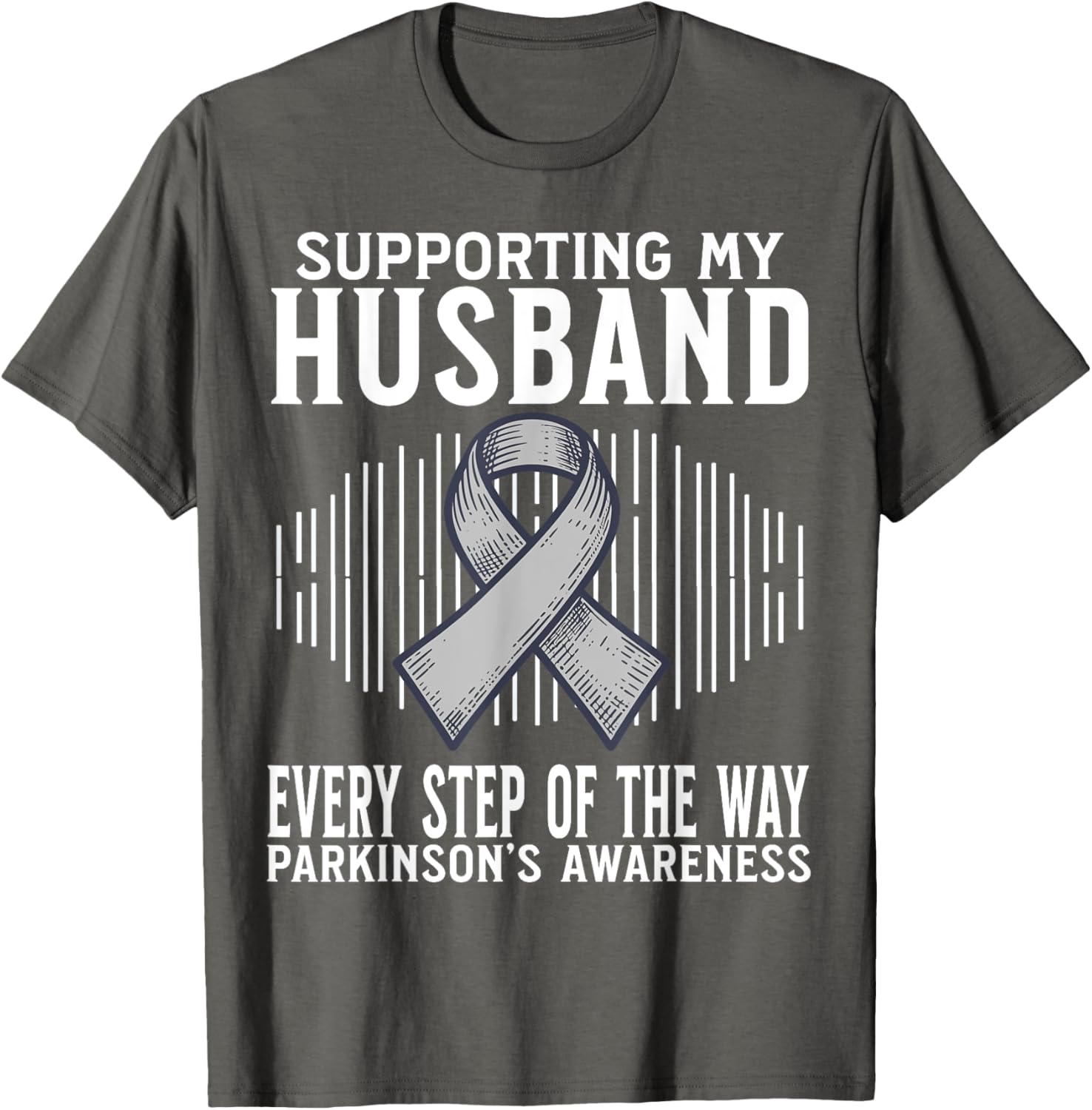 Support My Husband Parkinson's Disease Awareness T-Shirt Gift - 17