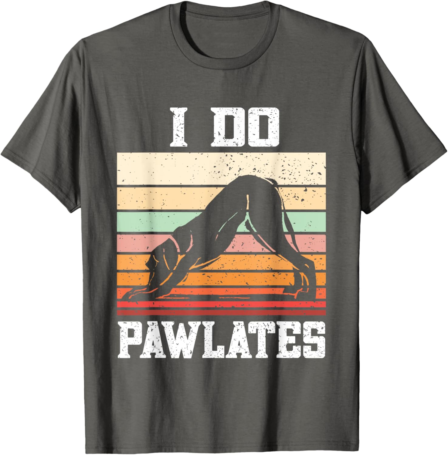Pawlates Dog Pilates Workout T-Shirt for Men and Women - Fun Exercise Gear - 3