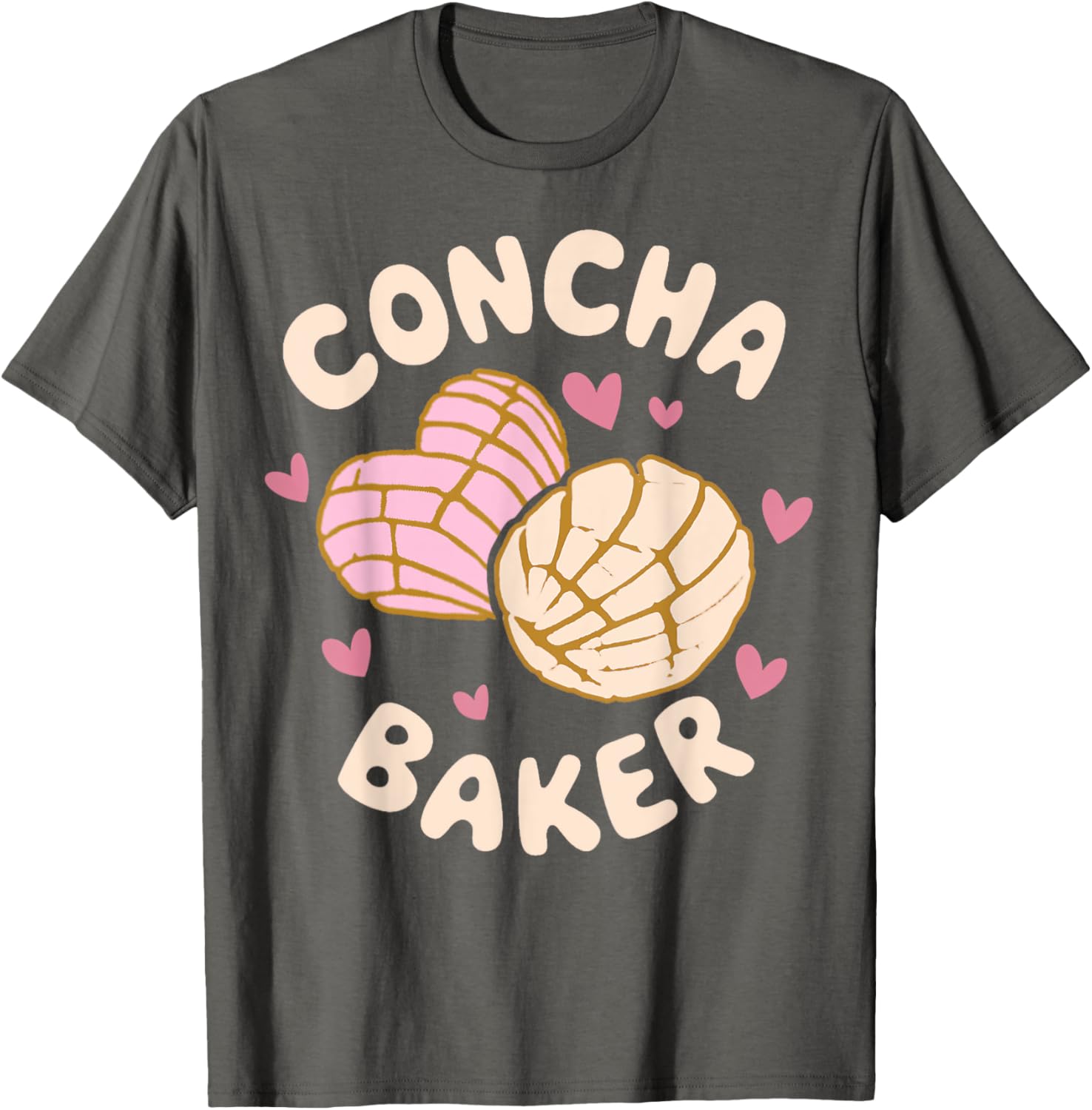 Latina Concha Baker T-Shirt for Lovers of Mexican Baked Pastries - 11
