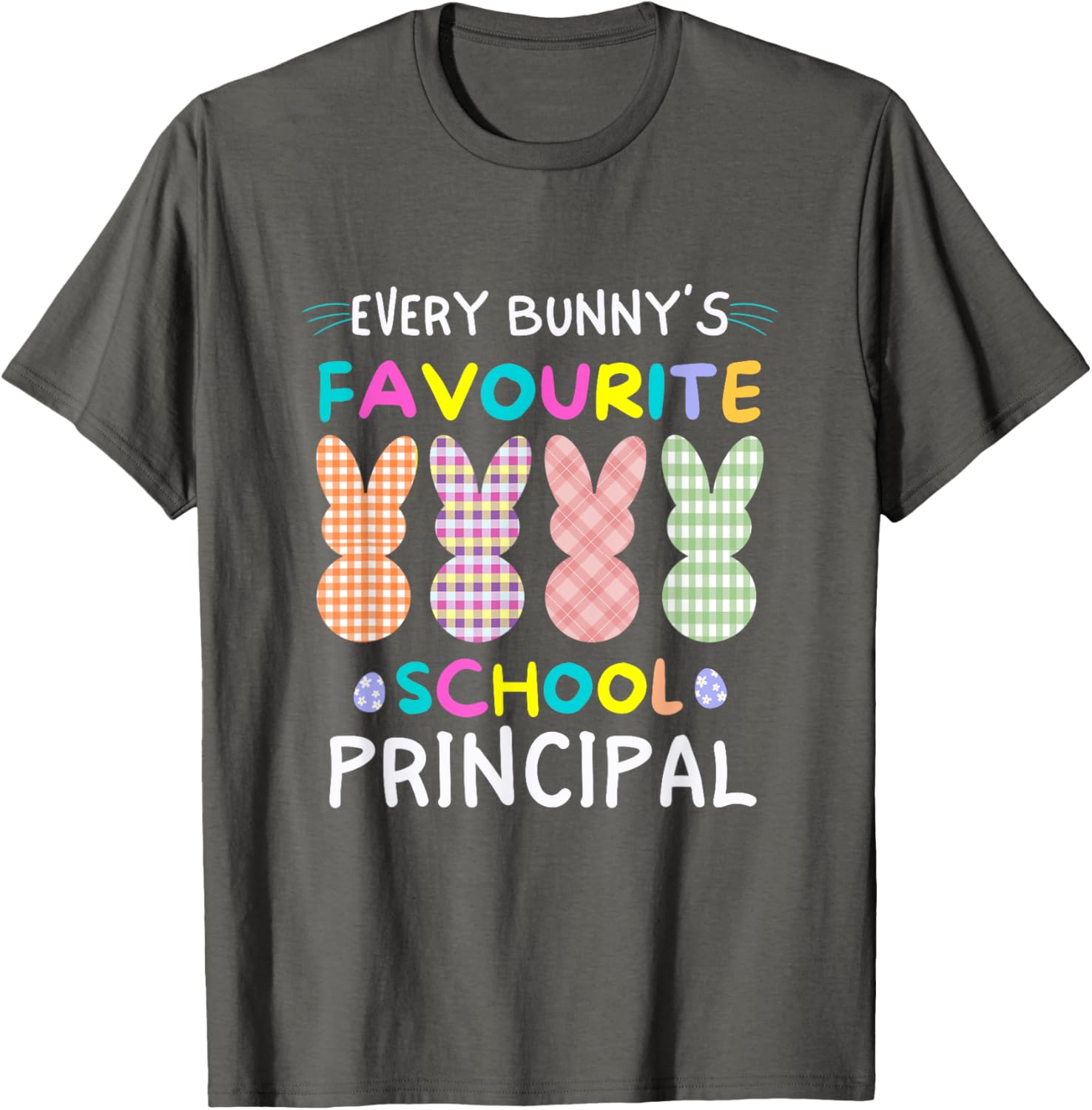 Every Bunny's Favorite Principal Easter Egg Hunt T-Shirt for Fun Celebrations - 12