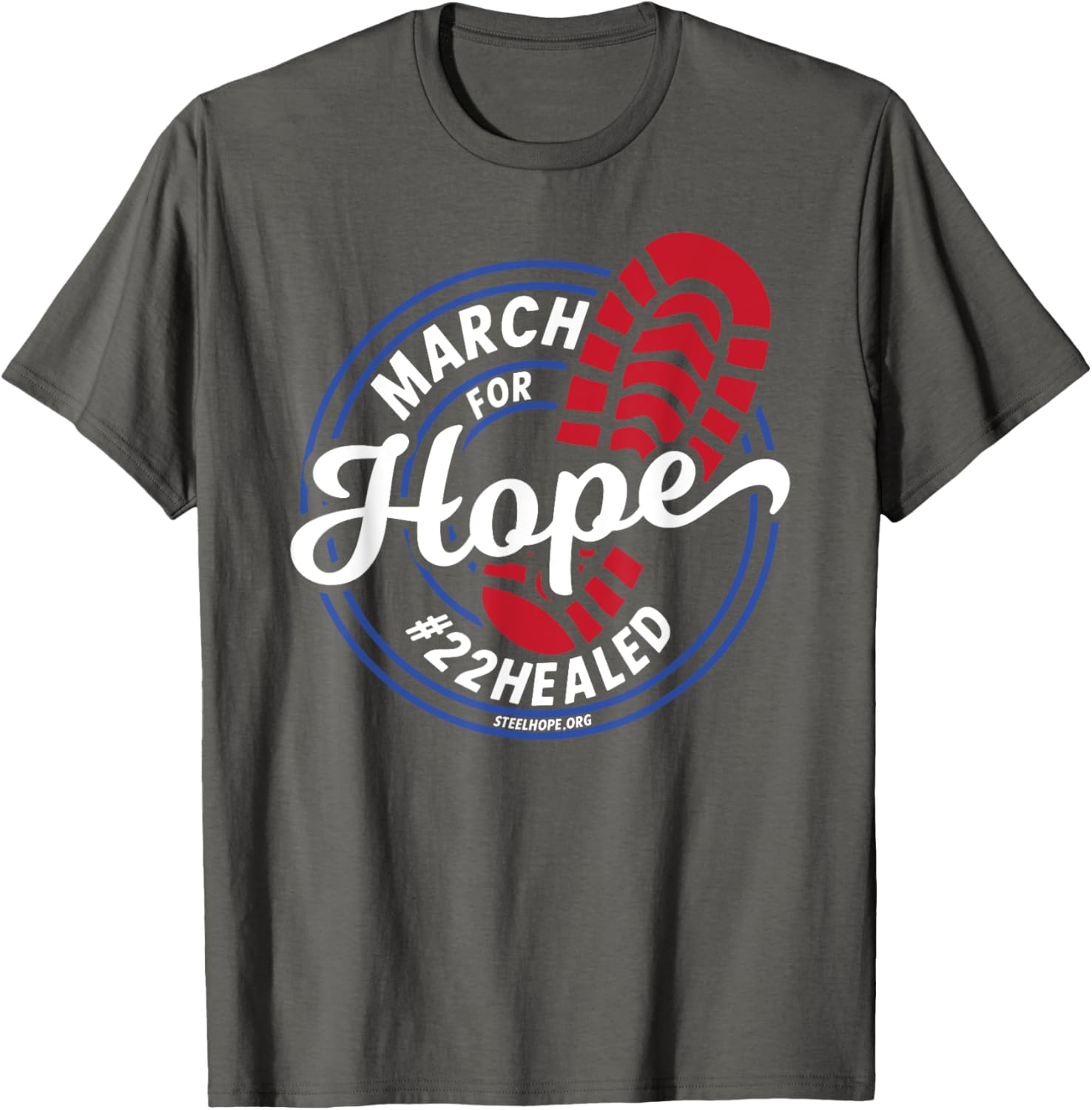 March for Hope Steel Hope T-Shirt - Hopeful Design for Every Occasion - 4