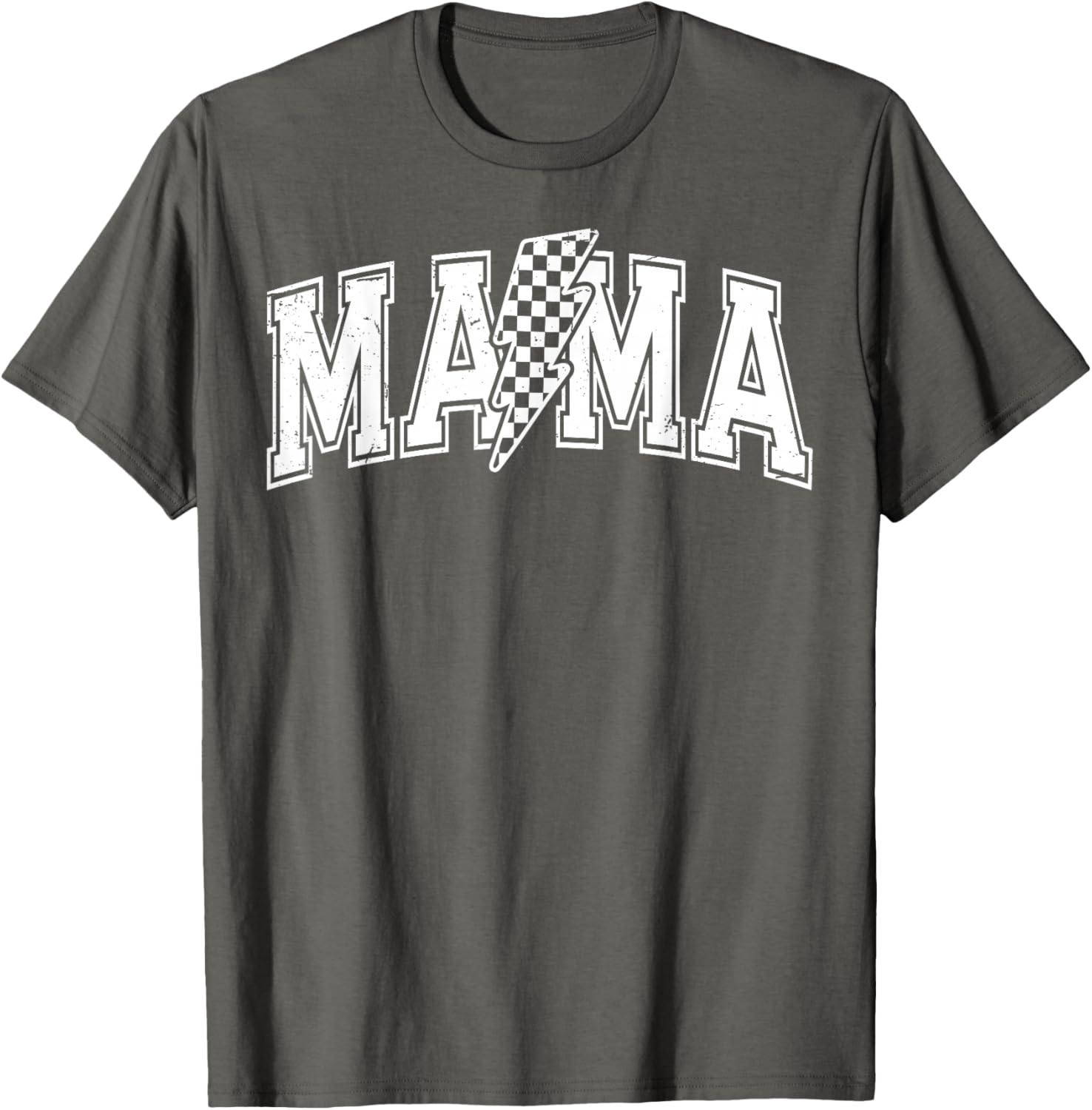 Checkered Mama Black and White T-Shirt for Mother's Day Gift - 18