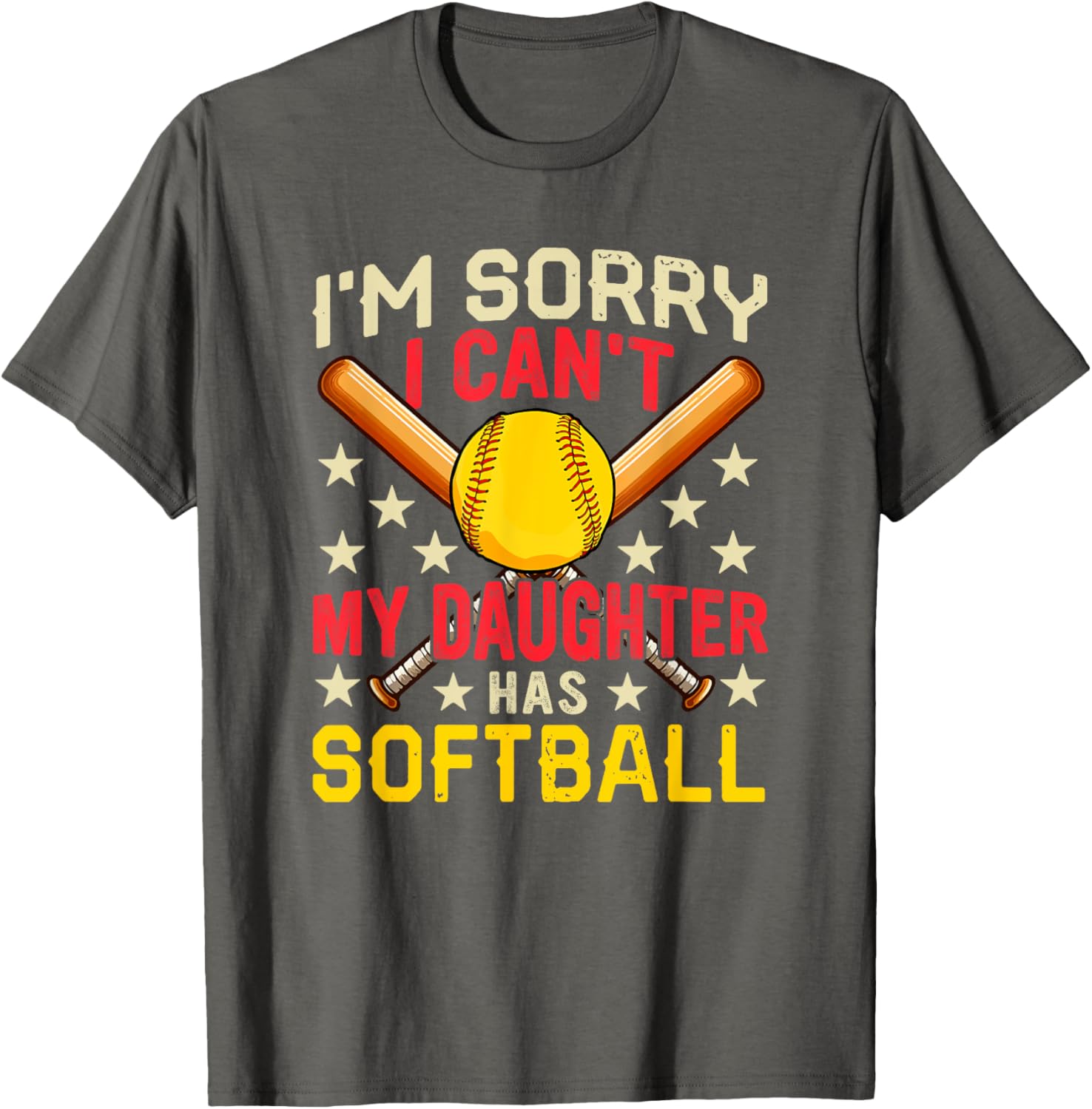 Funny Softball Player Costume Family T-Shirt for Daughters and Fans - 24