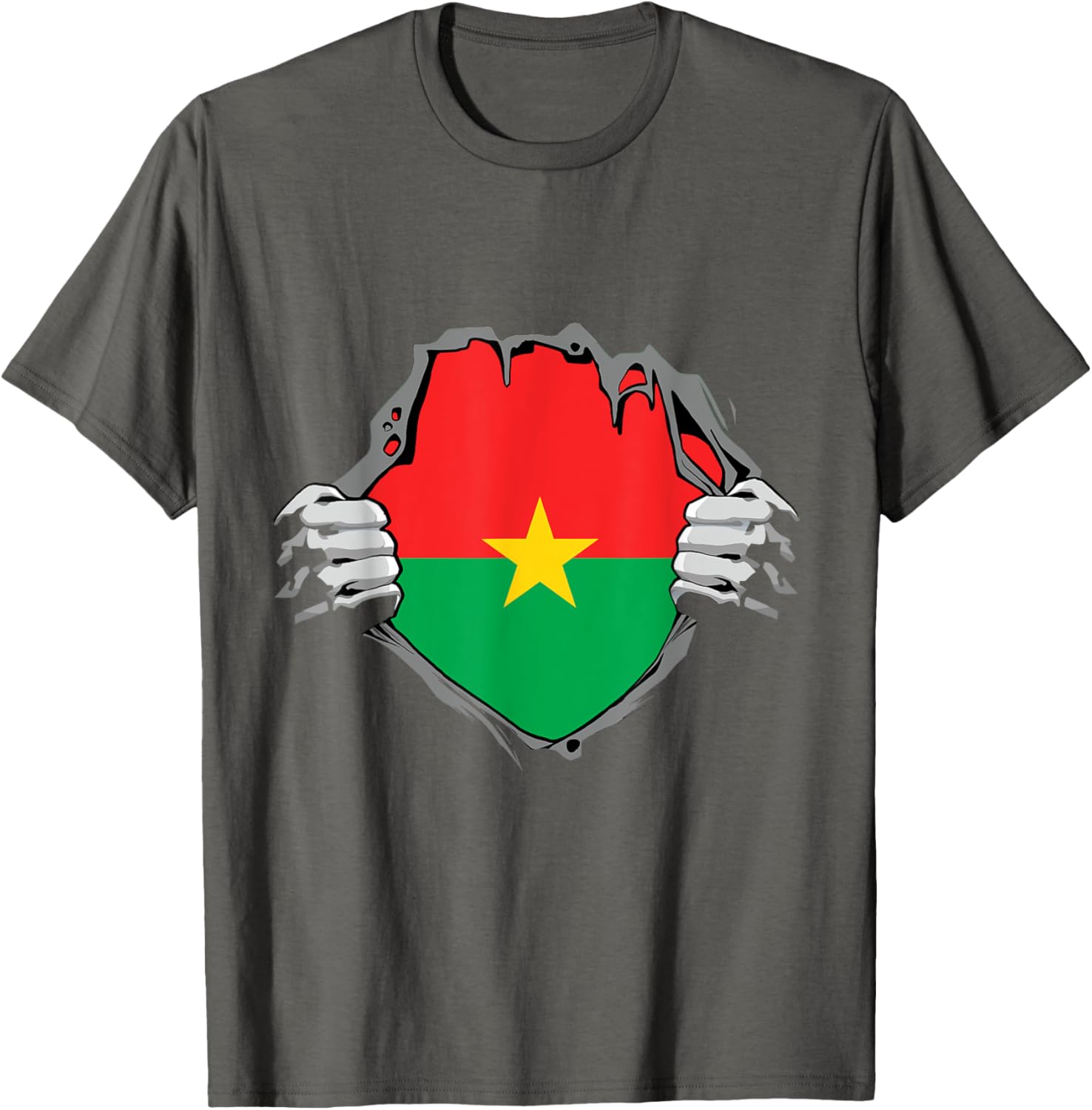 Burkina Faso Heartbeat EKG Pulse T-Shirt for Proud Burkina Fasoans - 16