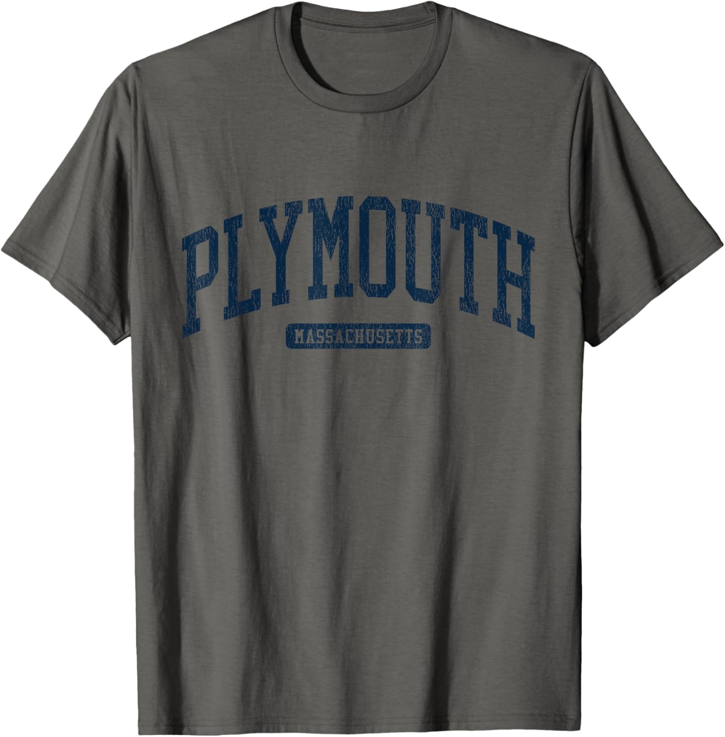 Plymouth MA College Blue T-Shirt for Stylish Campus Vibes - 17