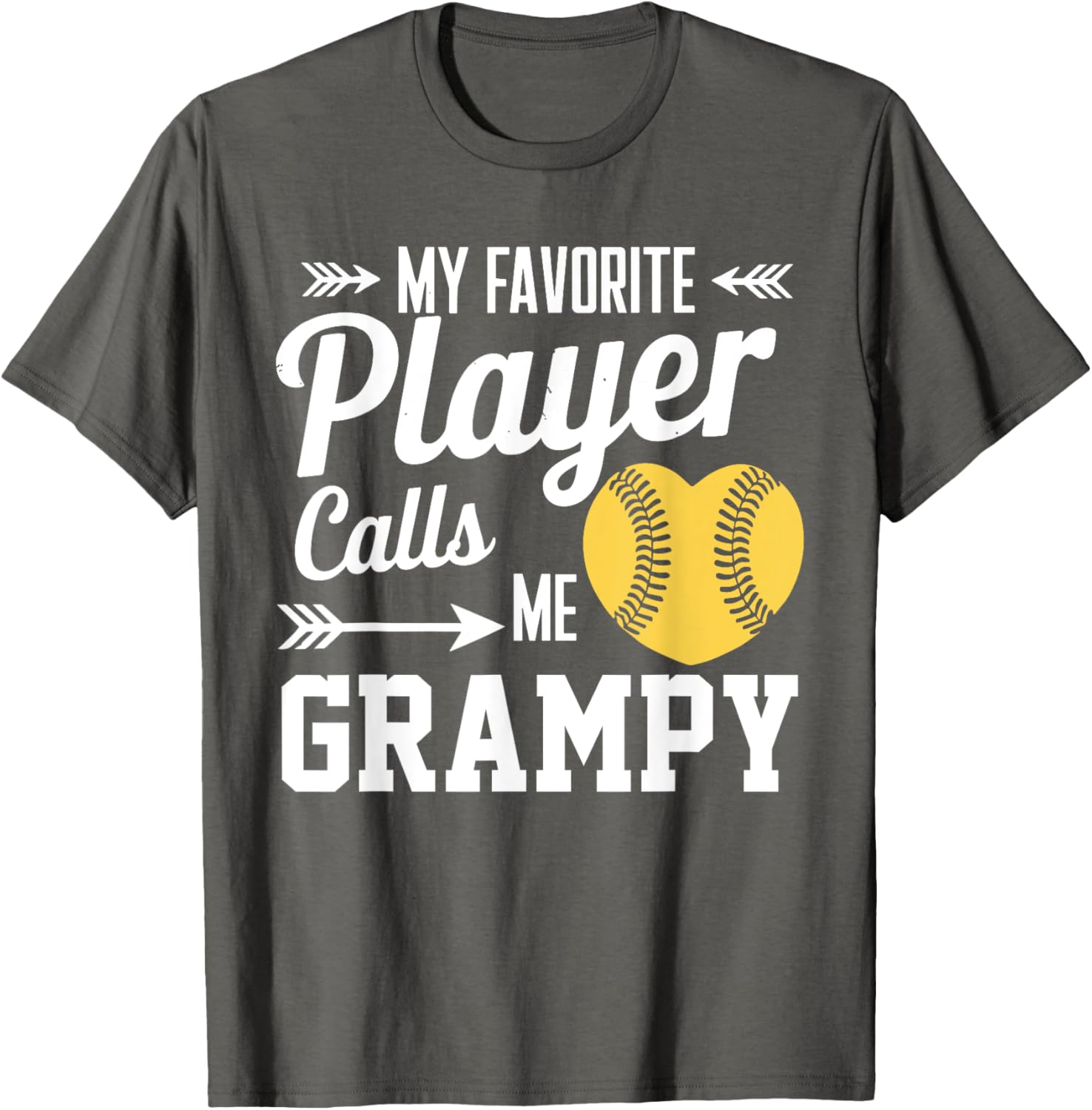 My Favorite Player Calls Me Grampy Softball T-Shirt for Proud Grandparents - 10