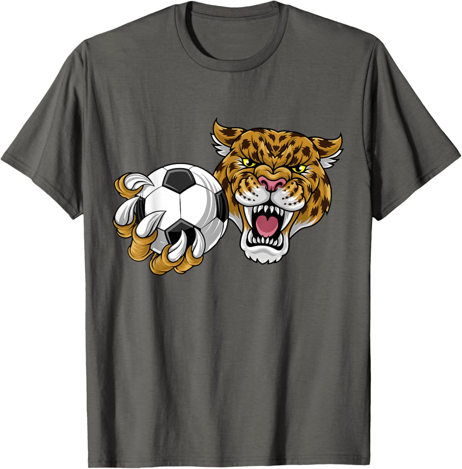 Jaguar Leopard Cheetah Soccer Ball Cartoon Character T-Shirt for Kids - 23