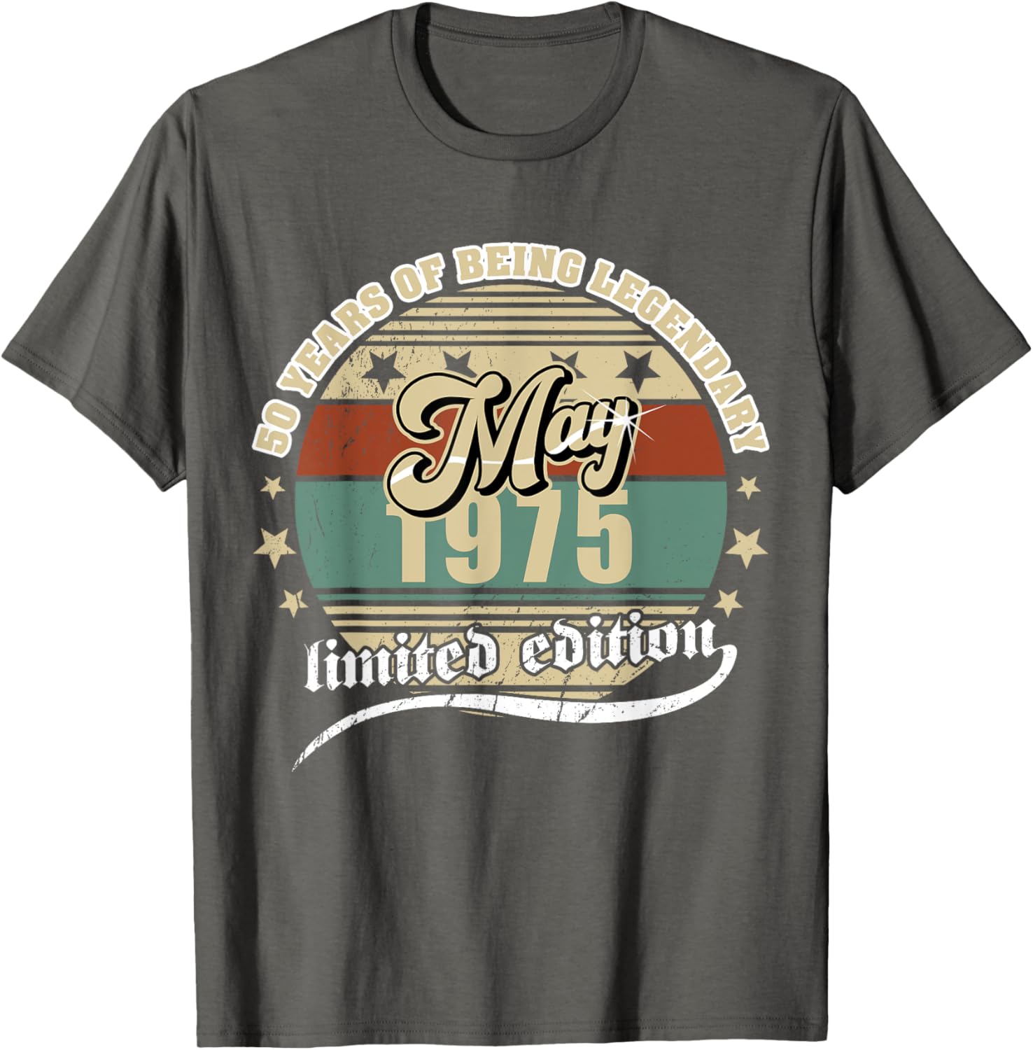 Vintage 50th Birthday May 1975 T-Shirt for Legendary Celebration - 23
