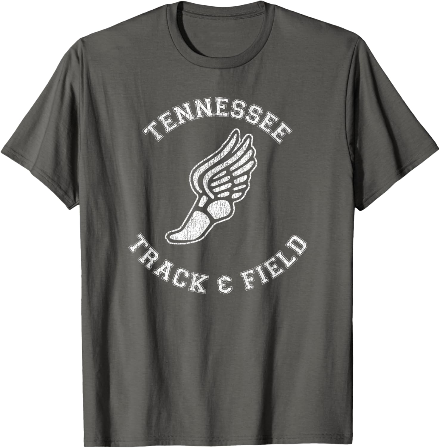 Tennessee Track and Field Retro Classic 80s Distressed T-Shirt - 26