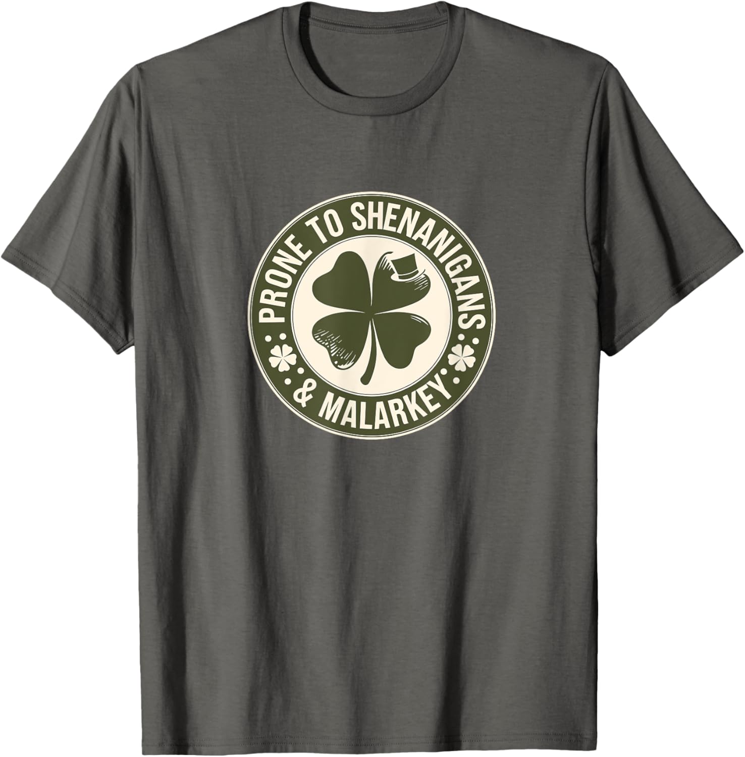 Prone to Shenanigans St Patrick's Day Clover T-Shirt for Fun Celebrations - 3