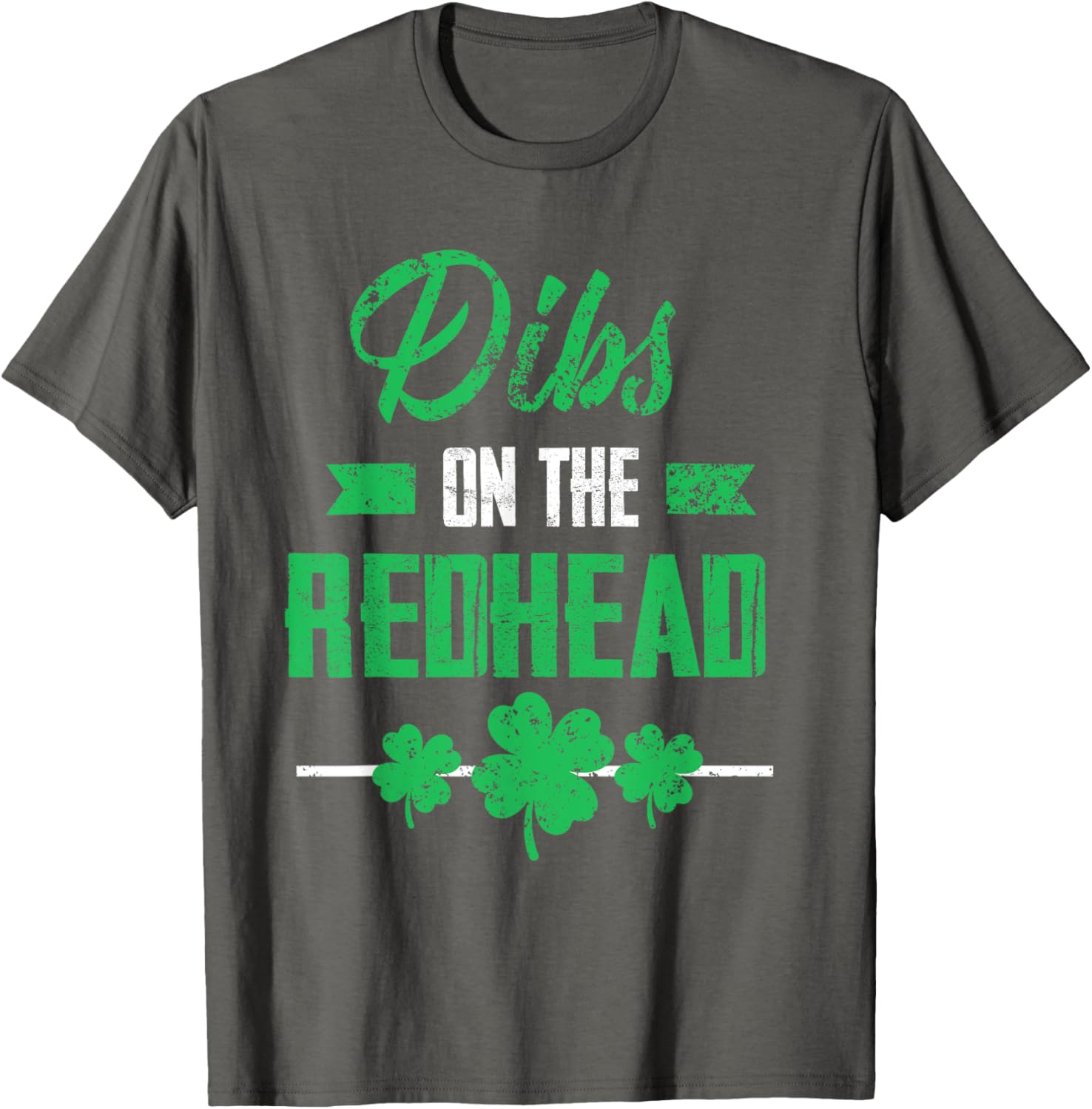Dibs on the Redhead Shamrock Funny St Patricks Day T-Shirt for Laughs - 15