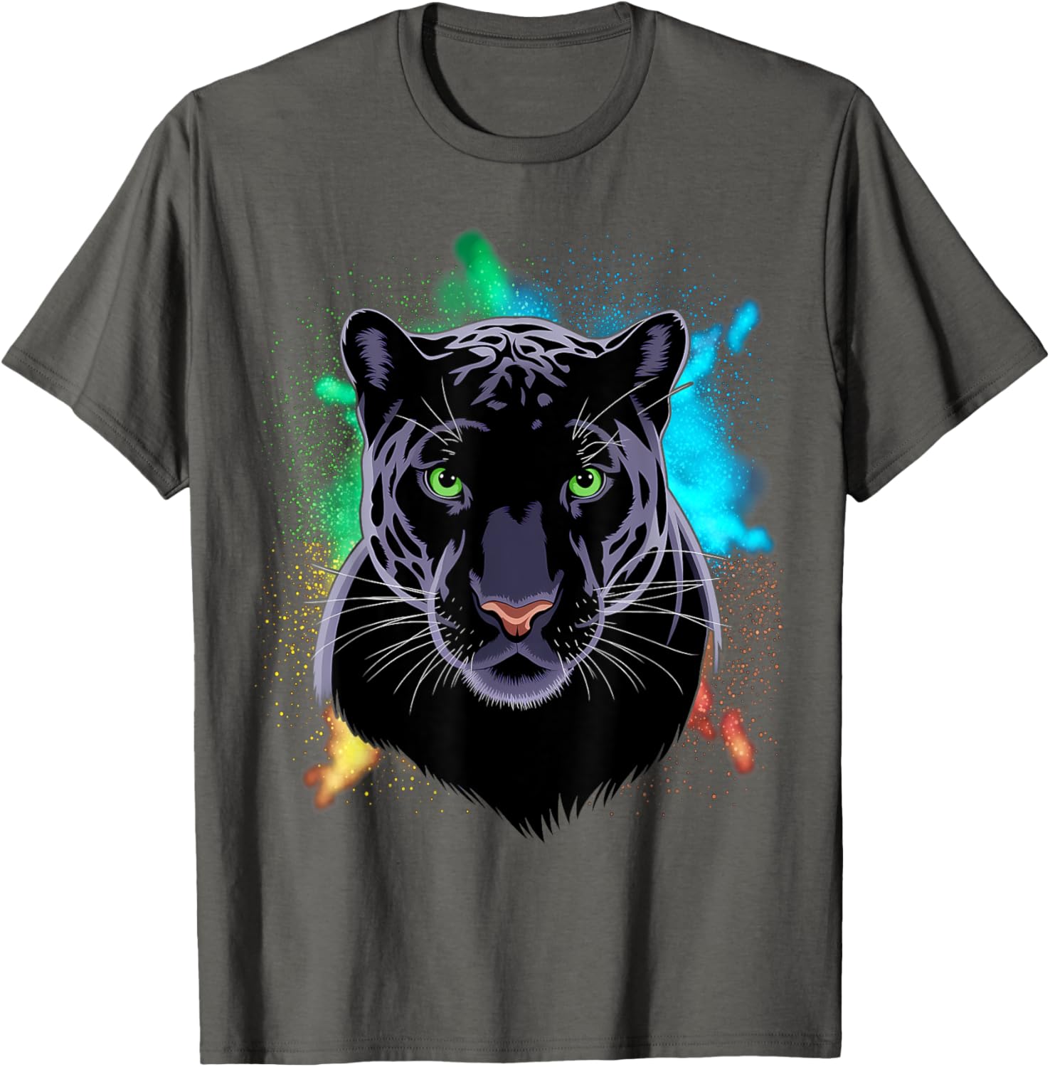 Beautiful Black Panther T-Shirt with Stunning Green Eyes for Animal Lovers - 10
