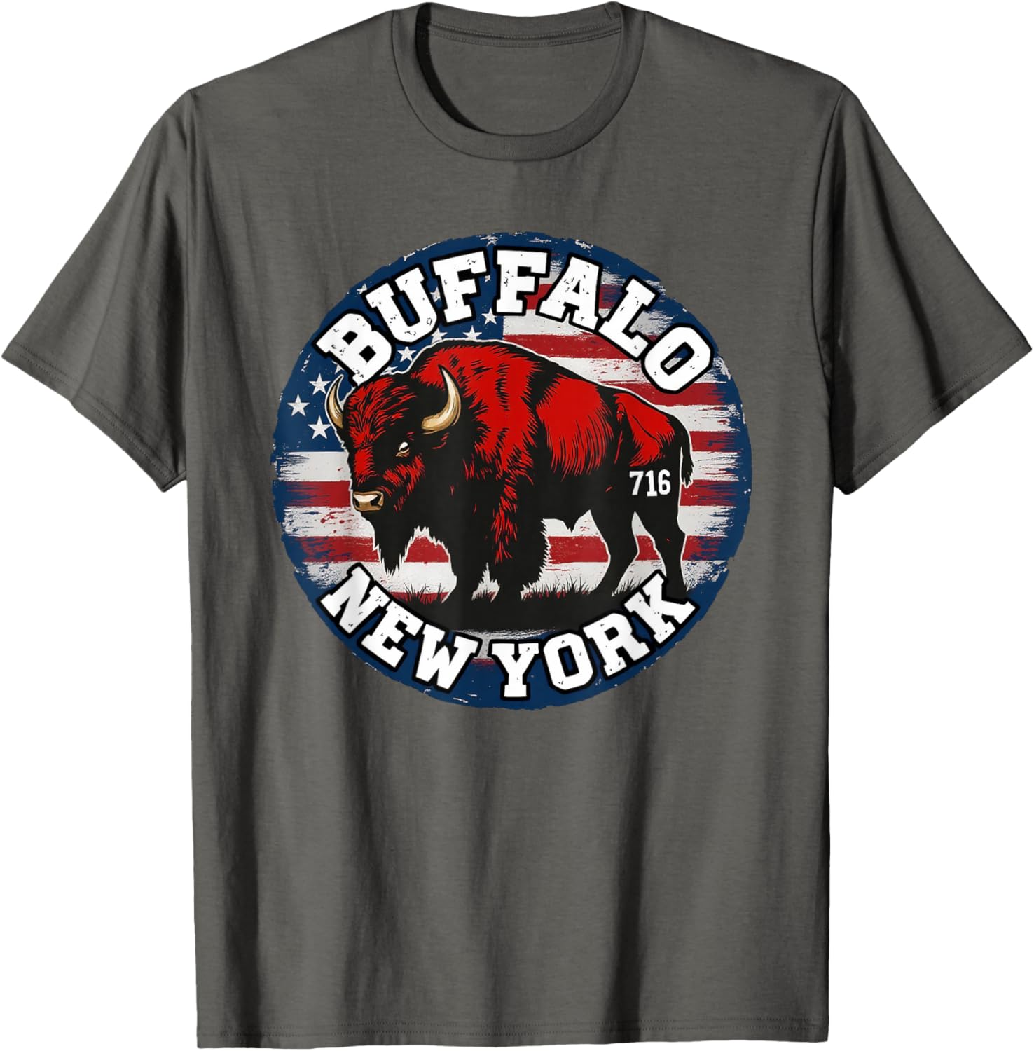 Buffalo New York Bison 716 Area Code Pride T-Shirt for WNY Fans - 15