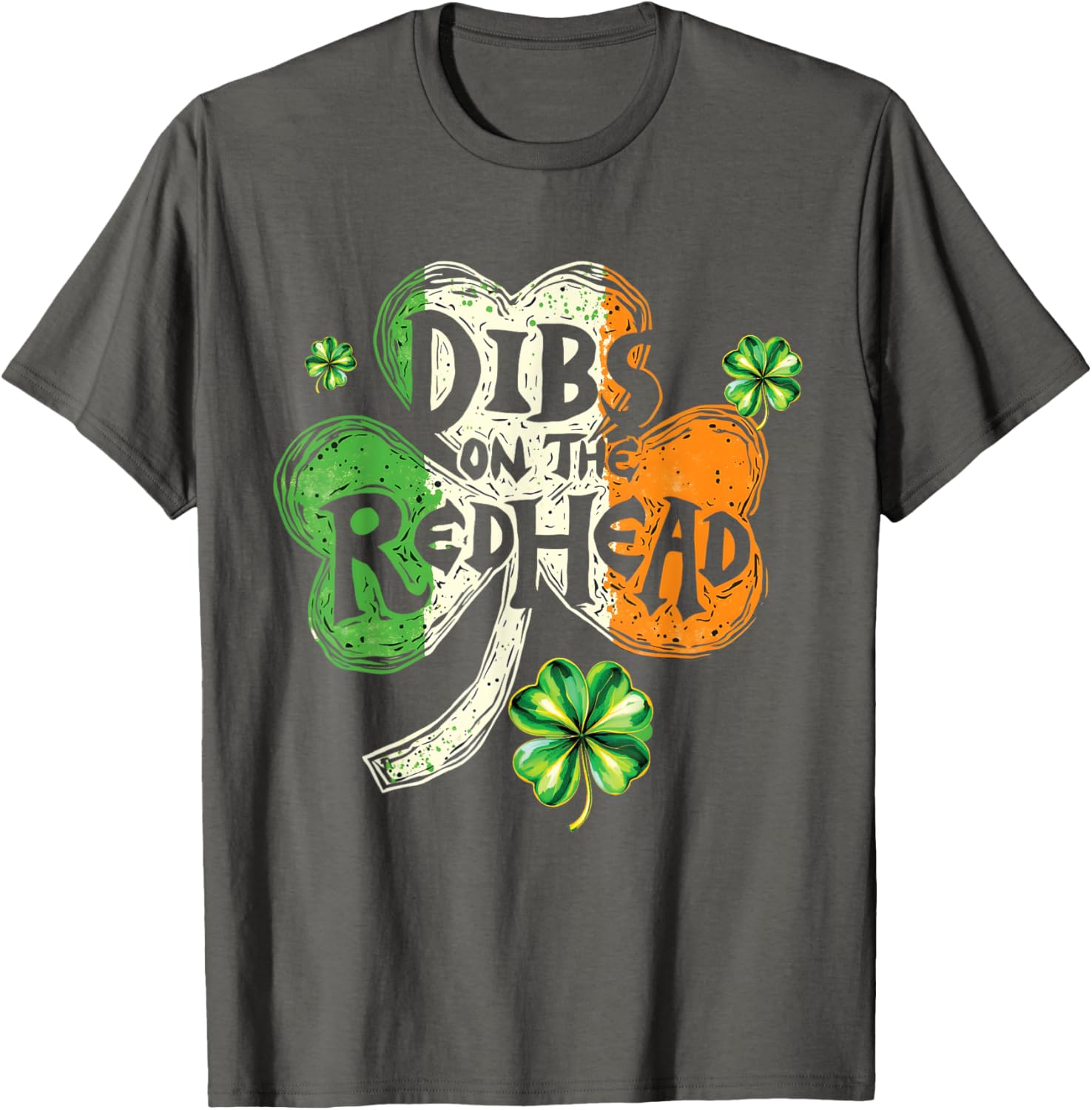 Dibs on the Redhead St Patrick's Day Shamrock T-Shirt for Women - 2
