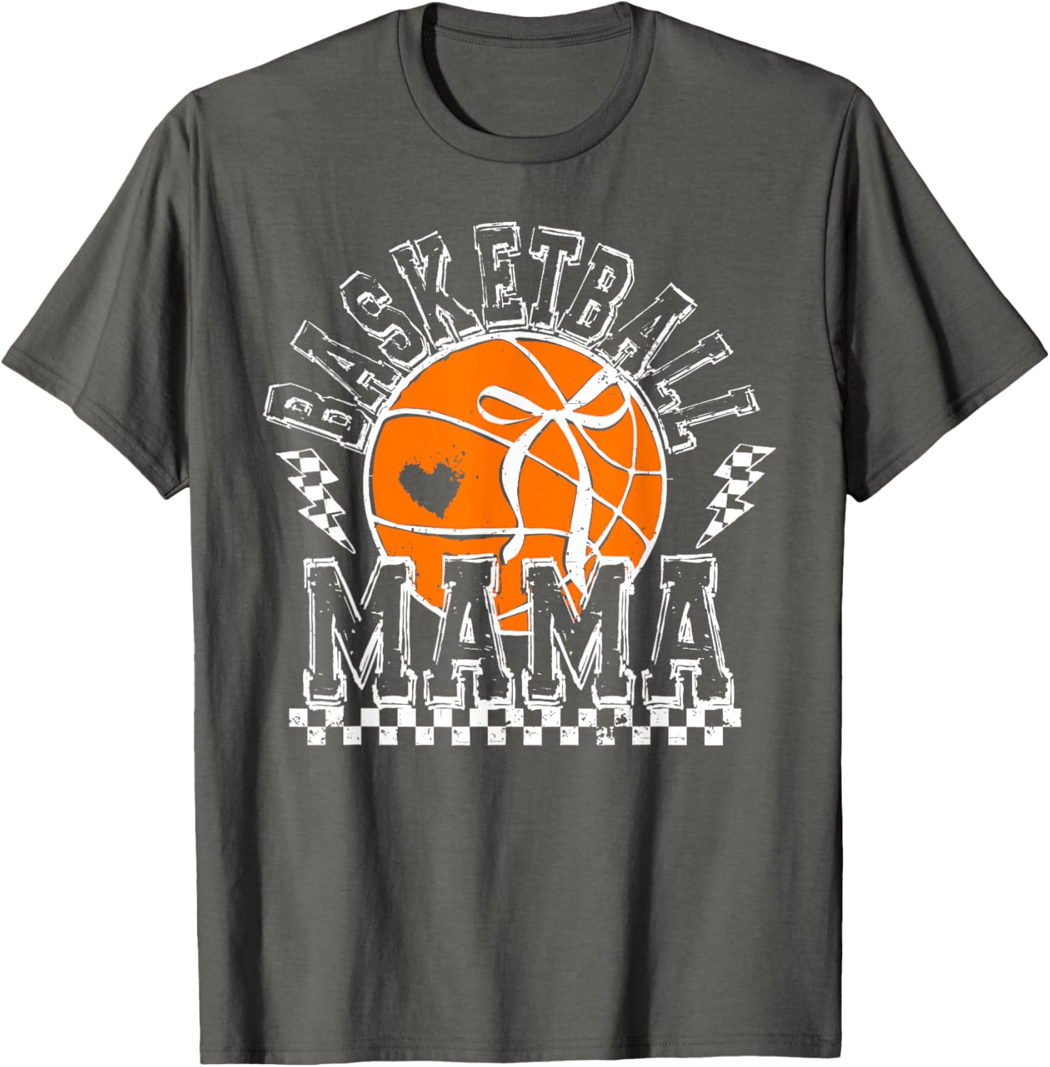 Funny Basketball Mama Coquette Bow T-Shirt for Sports Lover Moms - 21